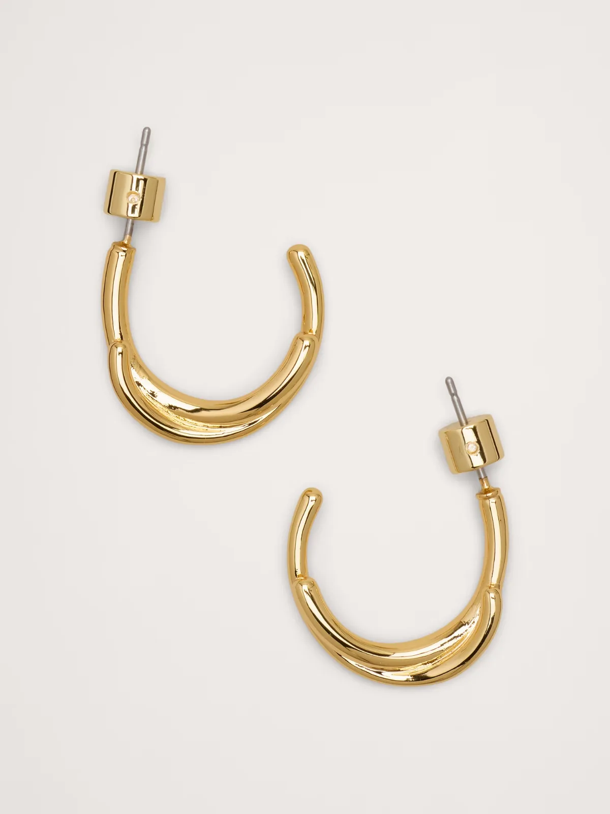 Dashed Twist Hoop Earrings