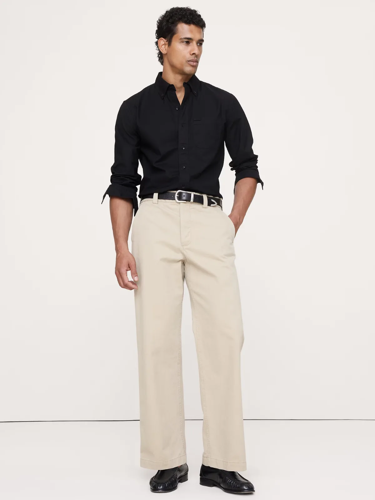Standard-Fit Cotton Oxford Shirt by Banana Republic
