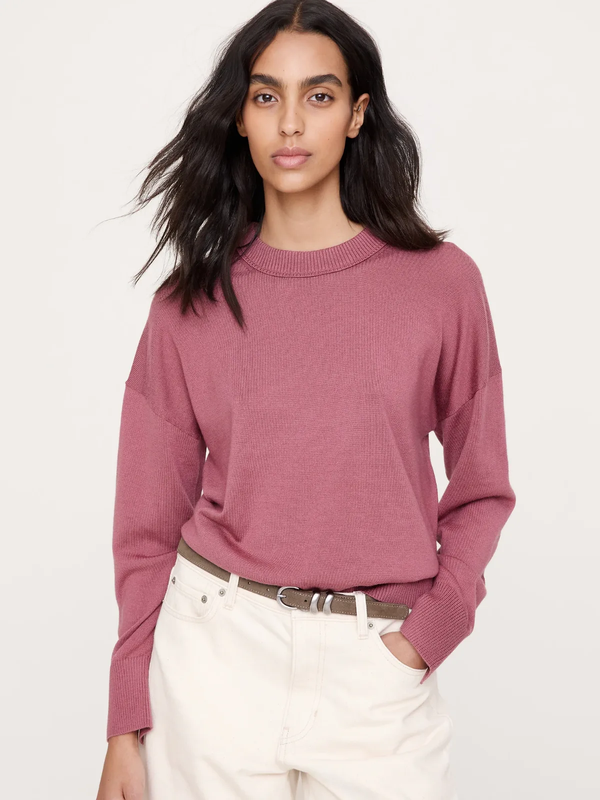 Merino Crew Sweater-Neck Sweater by Banana Republic