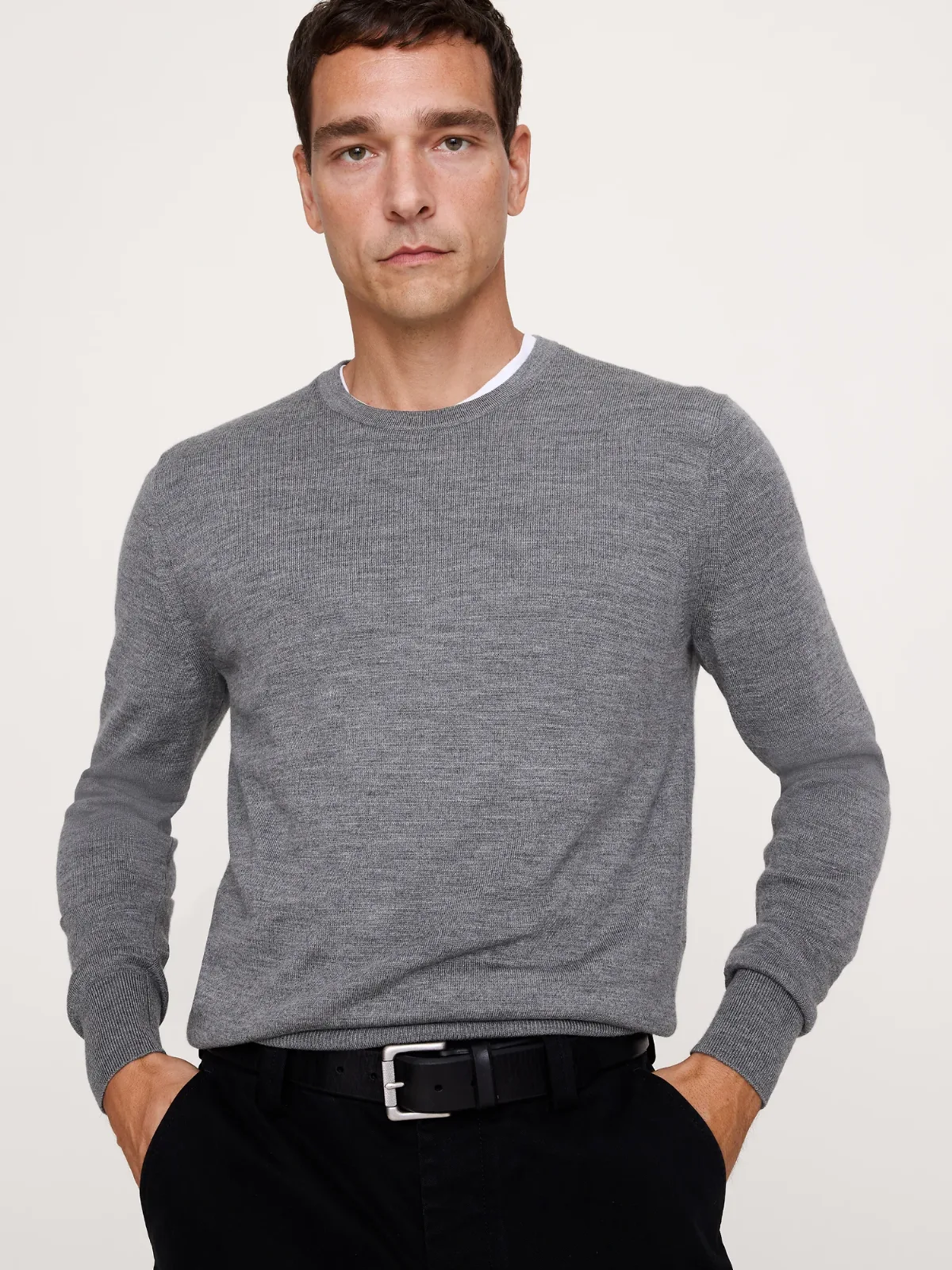 Merino Crew Sweater-Neck Sweater by Banana Republic