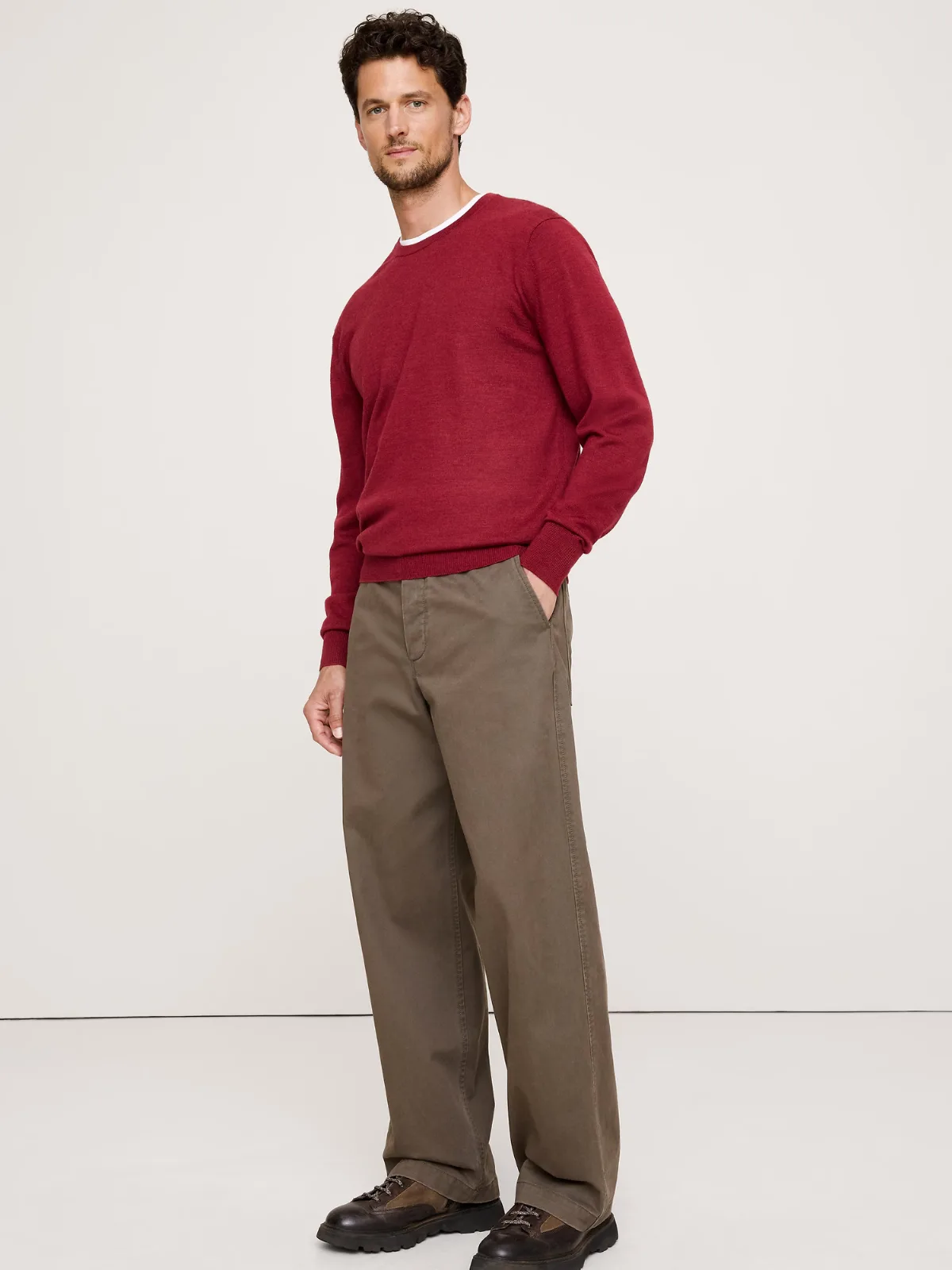 Merino Crew Sweater-Neck Sweater