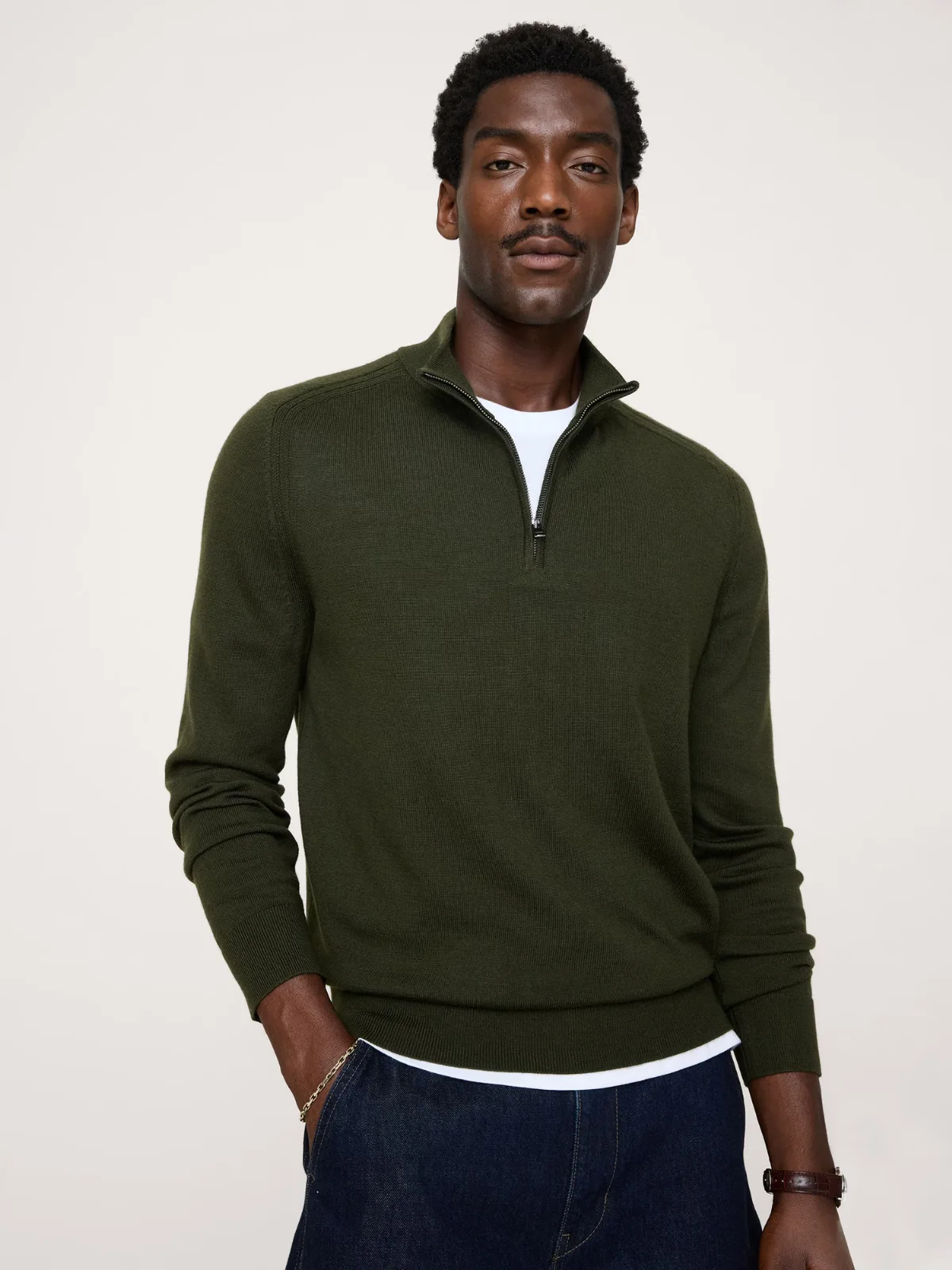 Merino Half-Zip Sweater