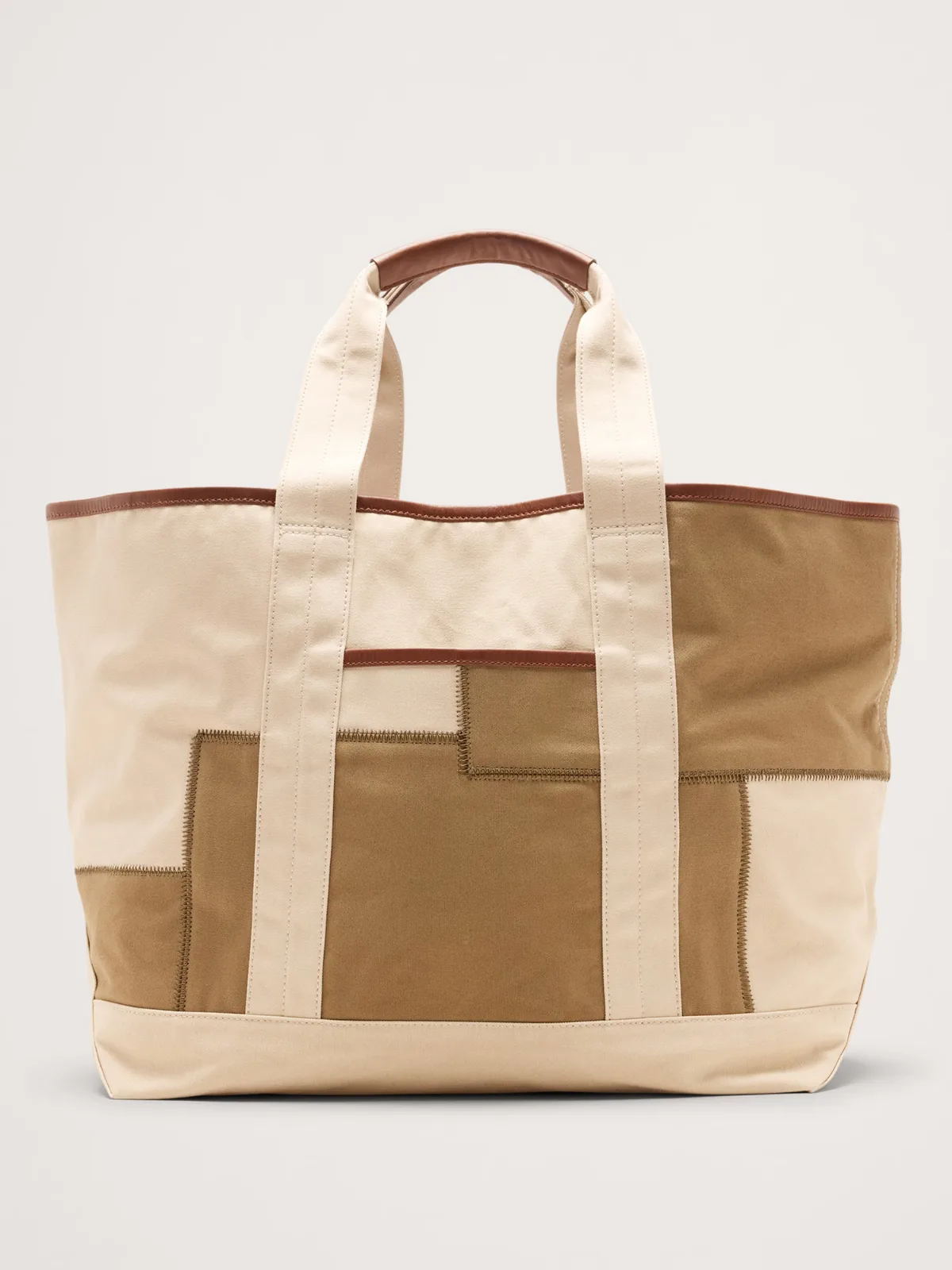 Waxed Canvas & Leather Weekend Tote by Banana Republic