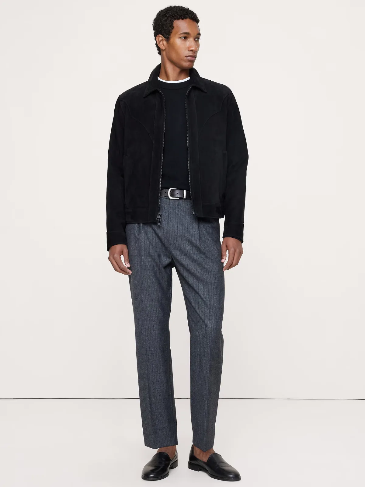 Classic Tapered Twill Dress Pant