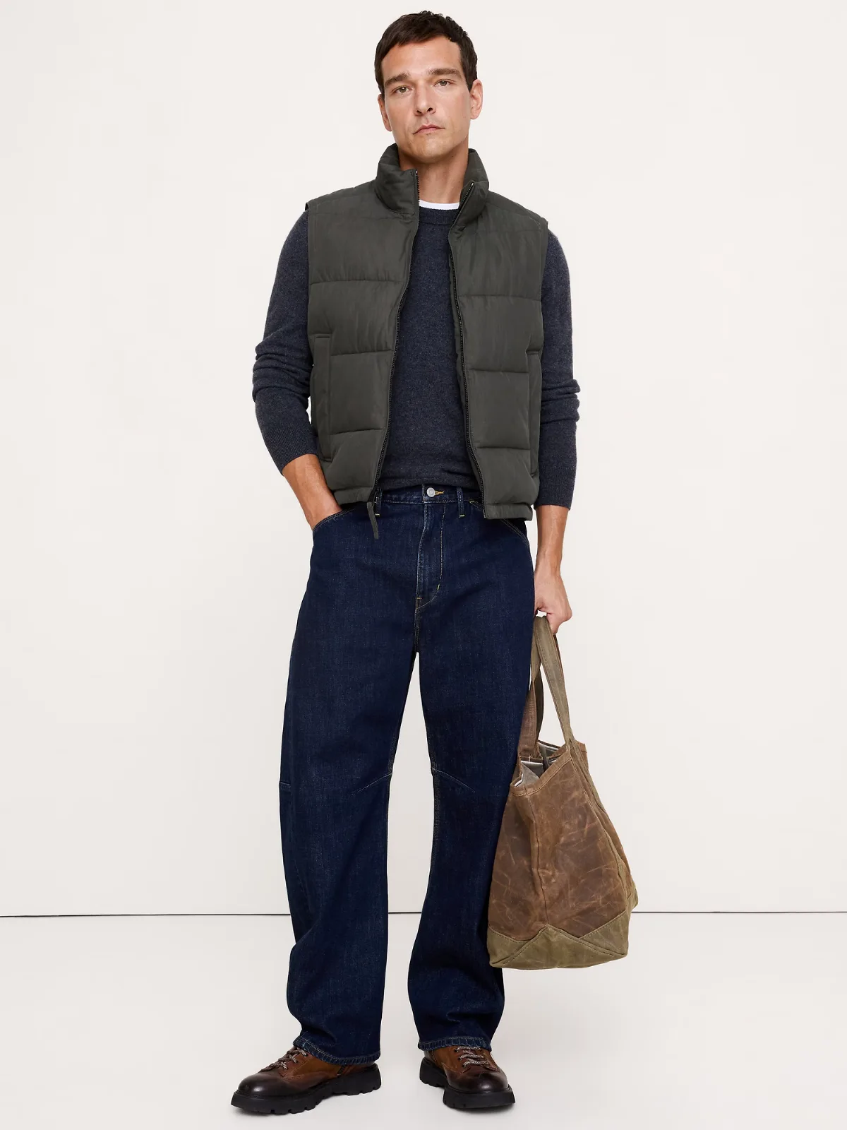 Quilted Puffer Vest by Banana Republic