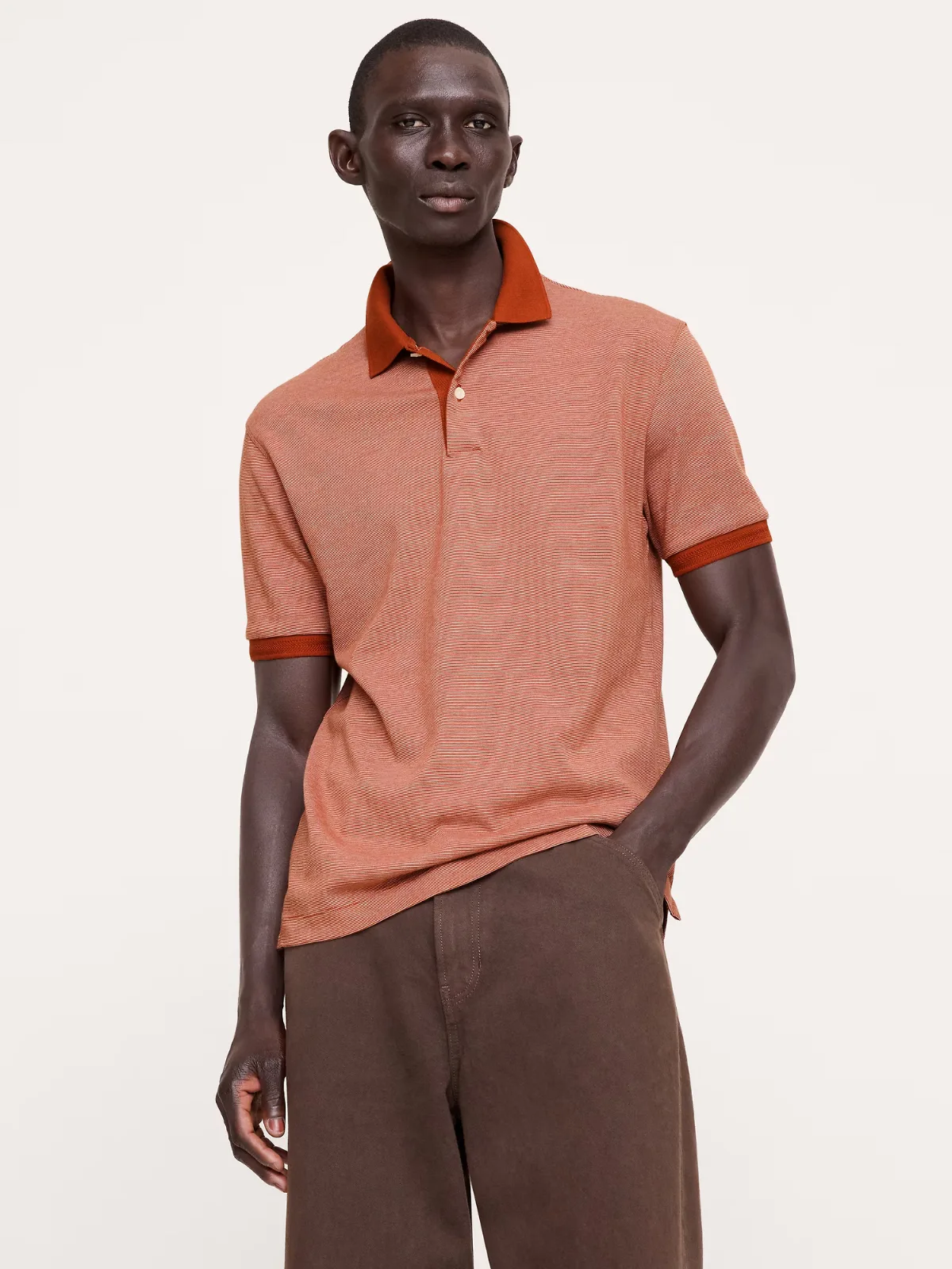 Luxury-Touch Polo Shirt by Banana Republic