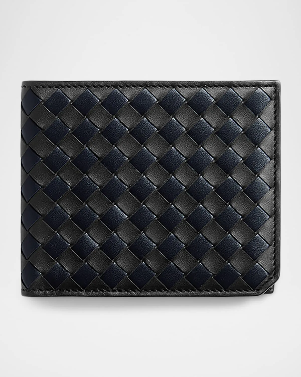 Intrecciato Piccolo Leather Bi-Fold Wallet