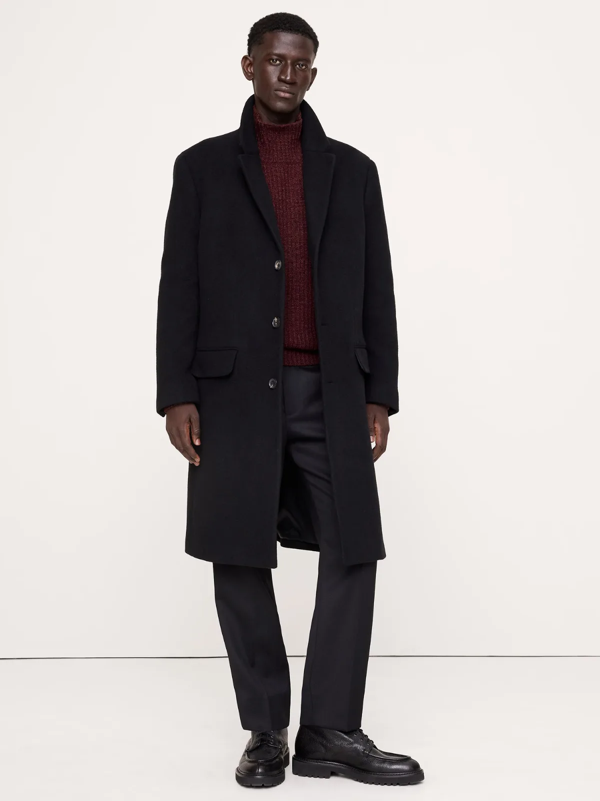 Italian Melton Top Coat by Banana Republic