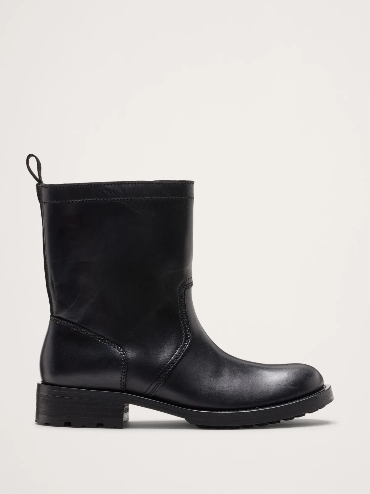 Italian Leather Moto Boot by Banana Republic