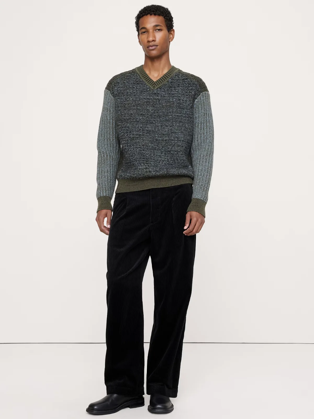 Loose Pleated Corduroy Pant by Banana Republic
