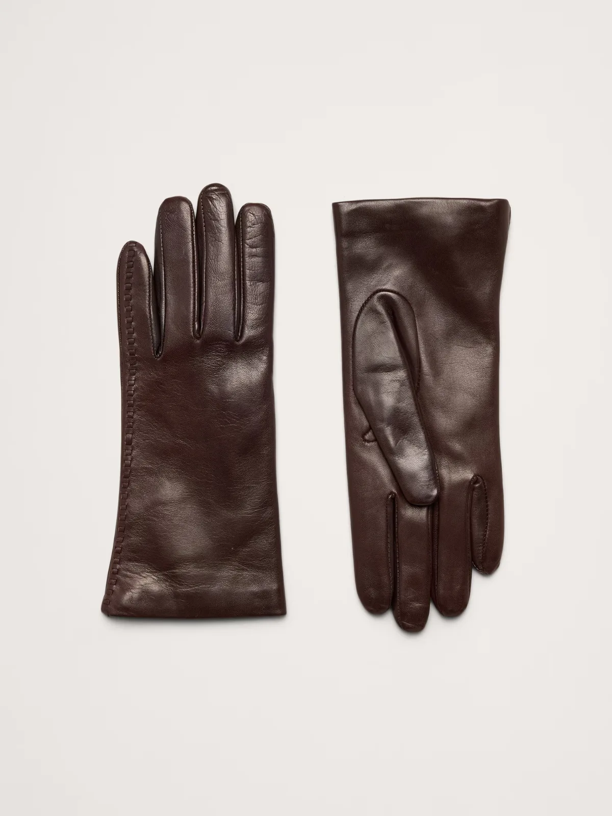Italian Leather Cashmere-Lined Gloves by Banana Republic