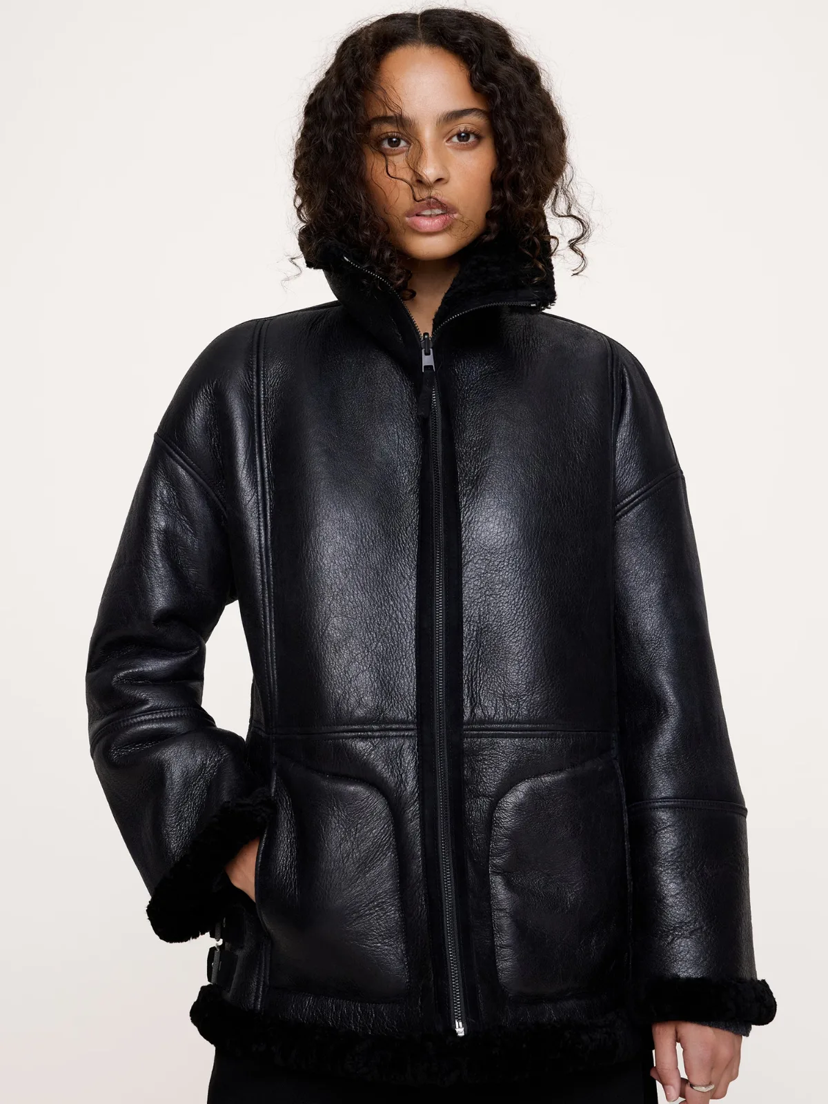 Reversible Shearling Coat