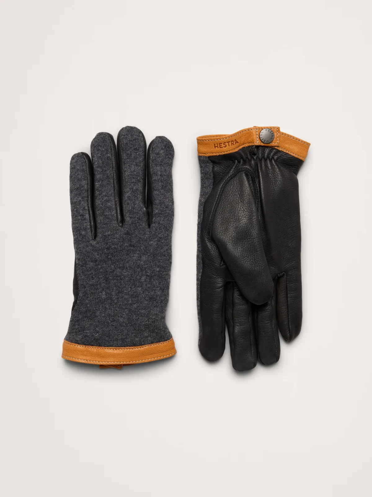 Deerskin Leather & Wool Tricot Gloves by Hestra by Banana Republic