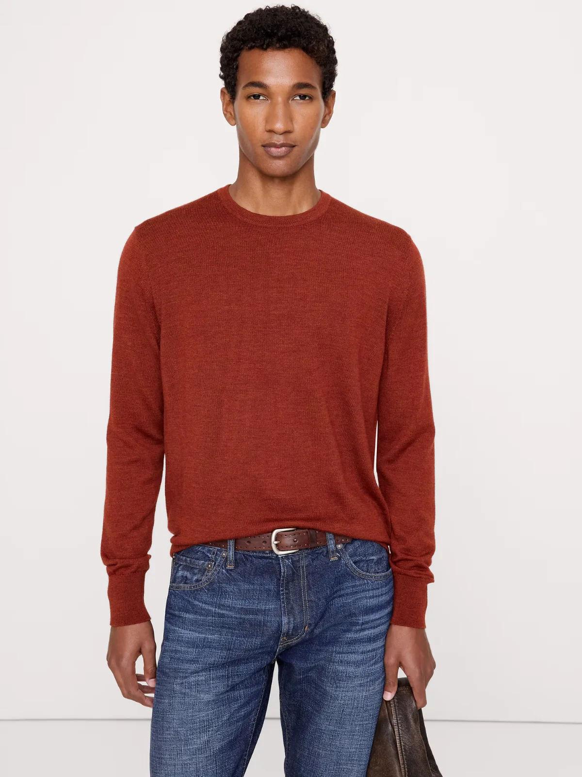 Merino Crew Sweater-Neck Sweater by Banana Republic