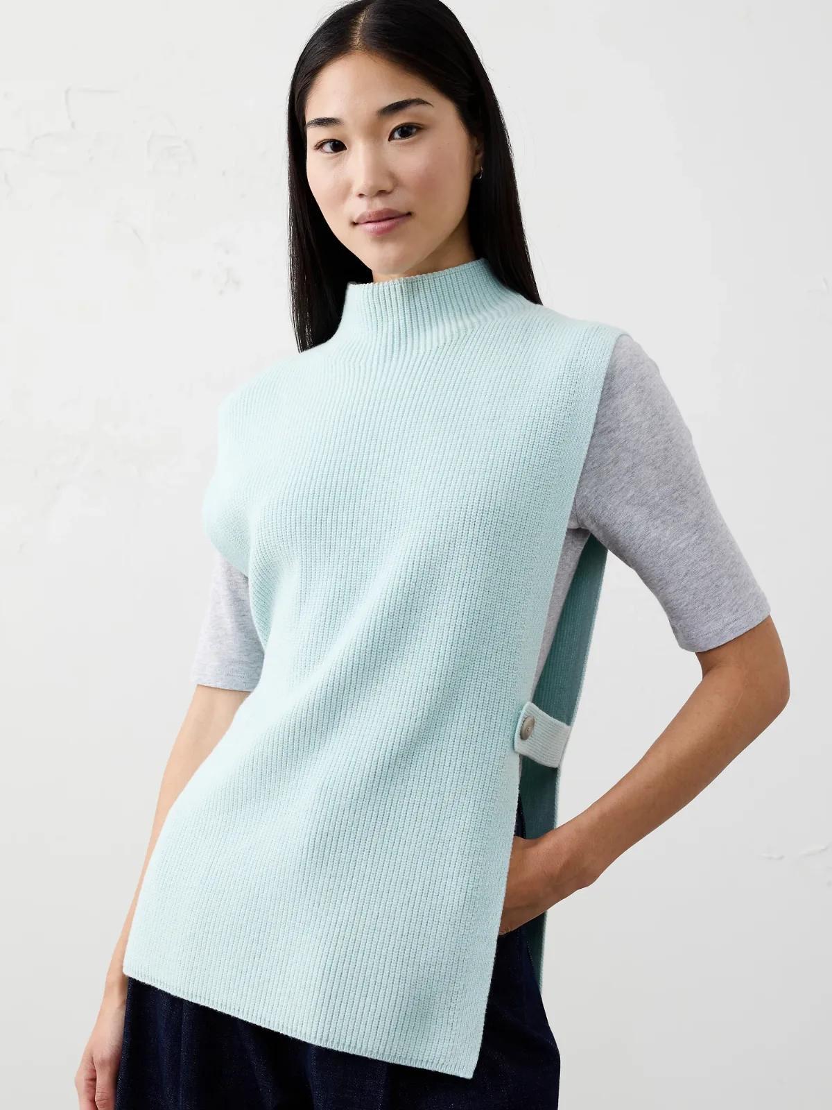 Sweater Bib Poncho by Banana Republic