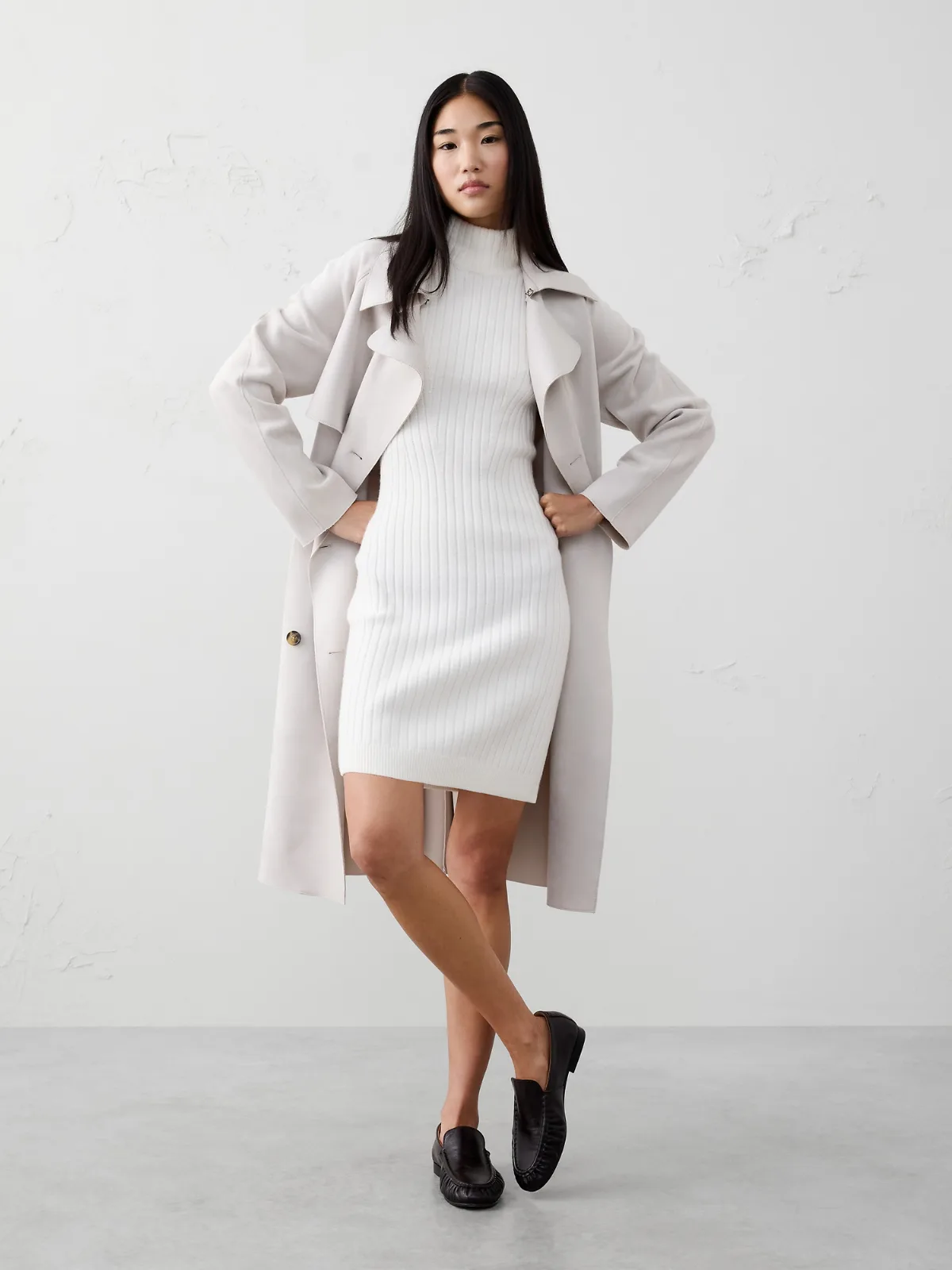Ribbed Mini Sweater Dress by Banana Republic