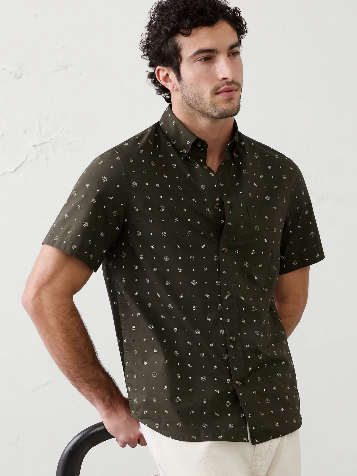 Slim-Fit Softwash Cotton Shirt by Banana Republic