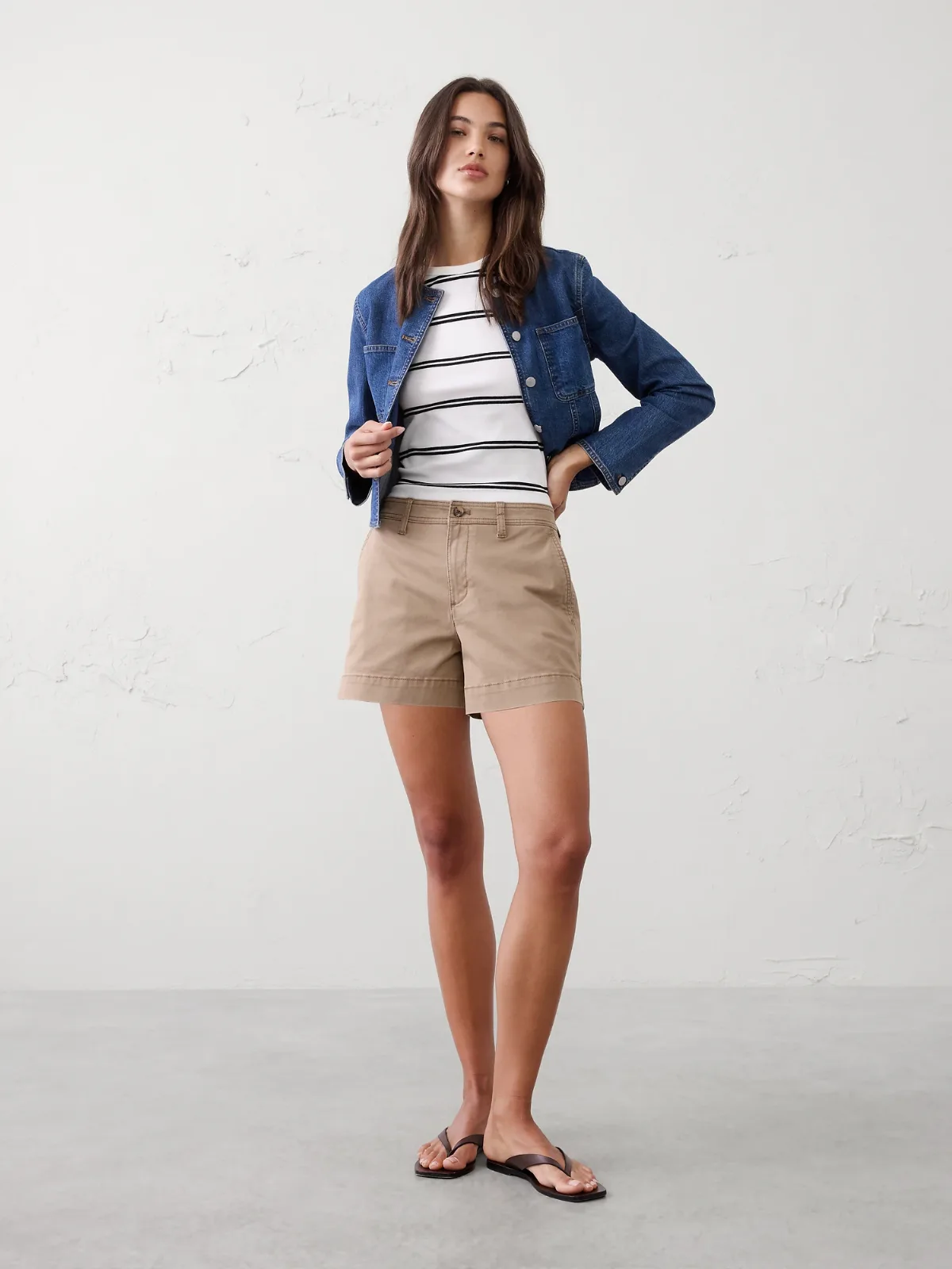 Mid-Rise Chino Short by Banana Republic