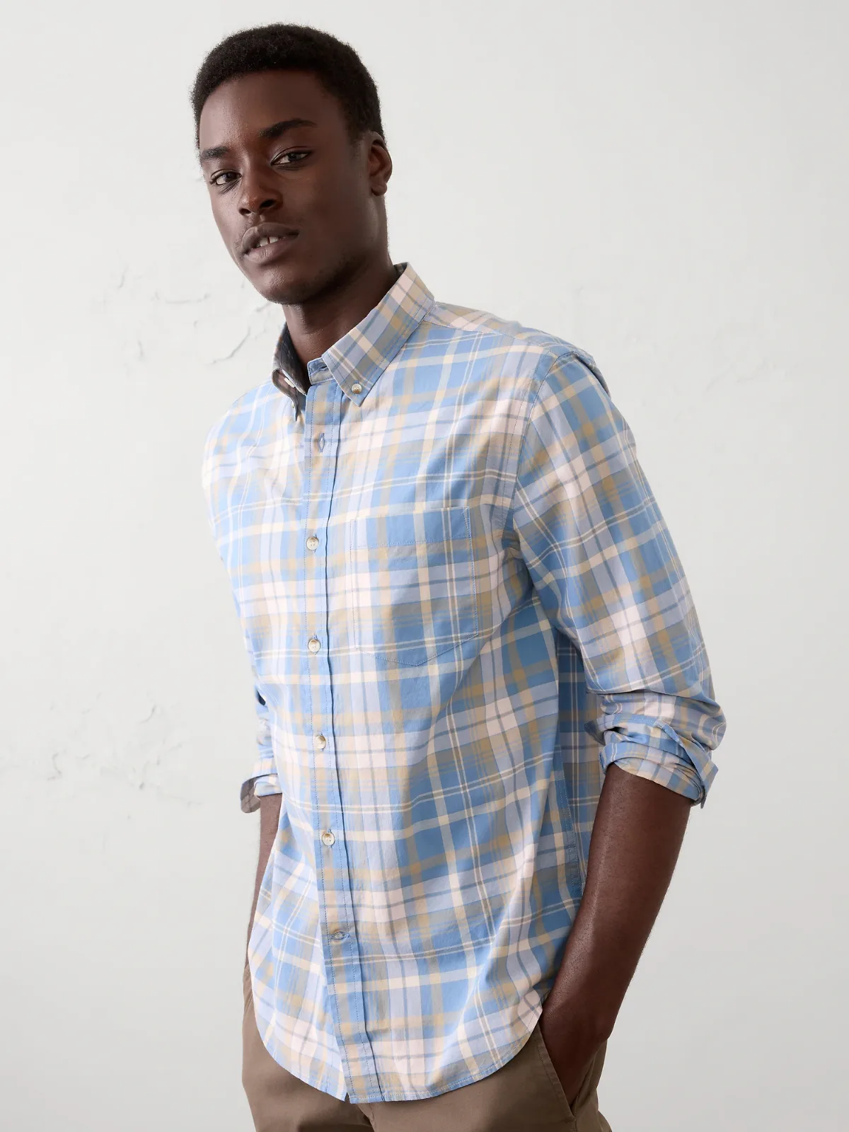 Slim-Fit Softwash Cotton Shirt by Banana Republic