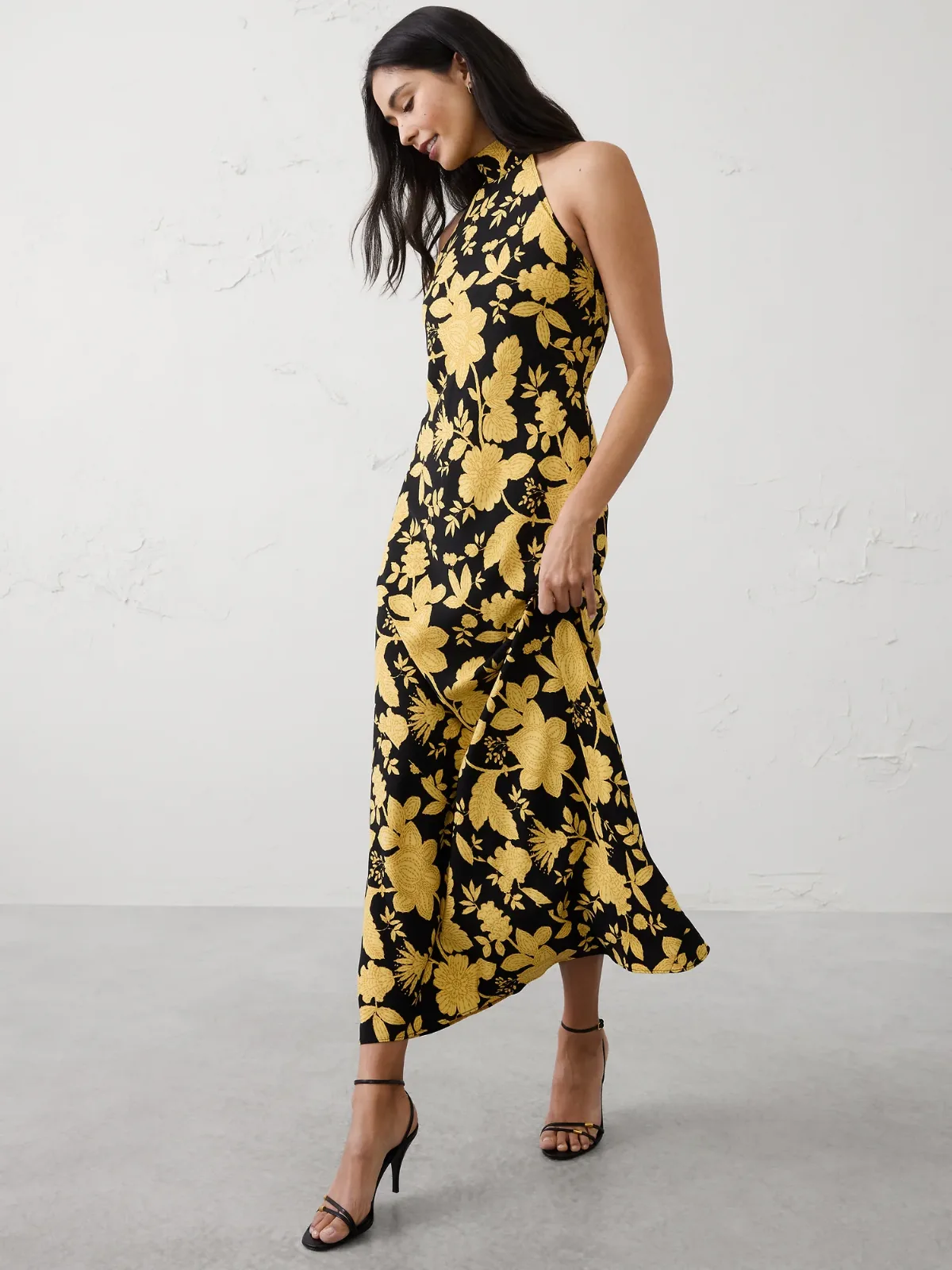 Halter Open-Back Maxi Dress by Banana Republic