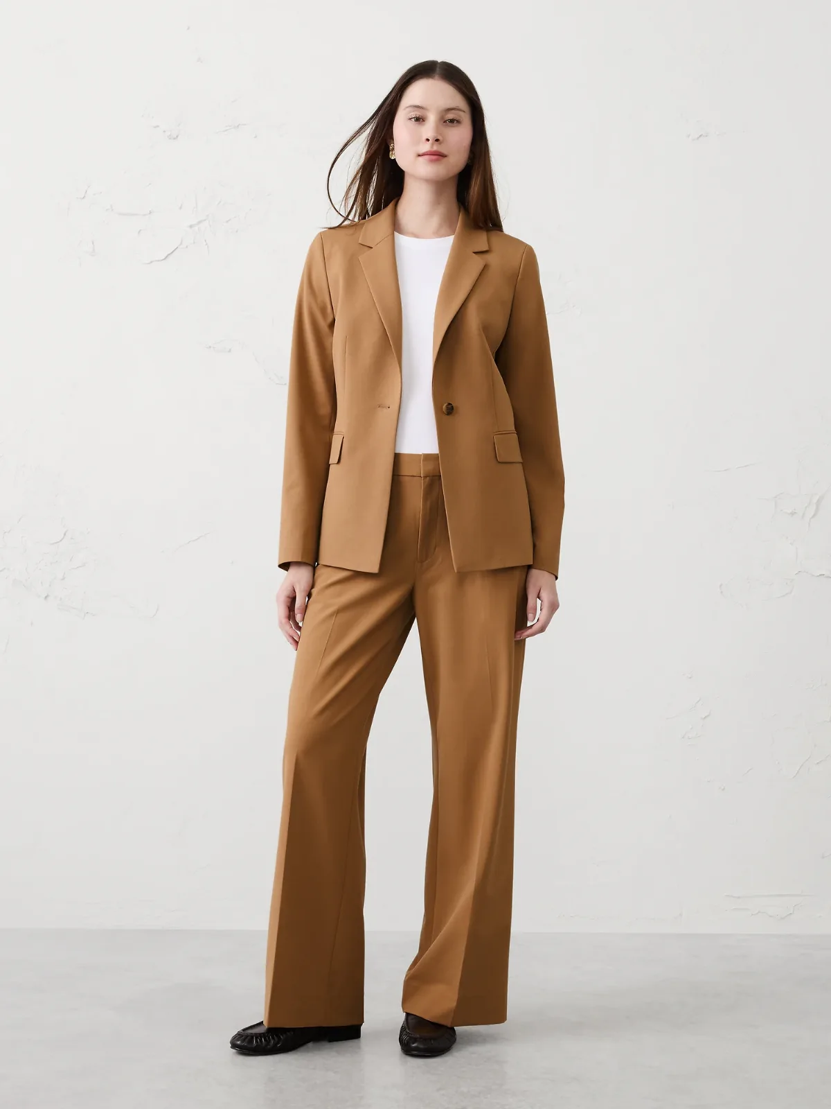 Wide-Leg High-Rise Sculpted Trouser by Banana Republic
