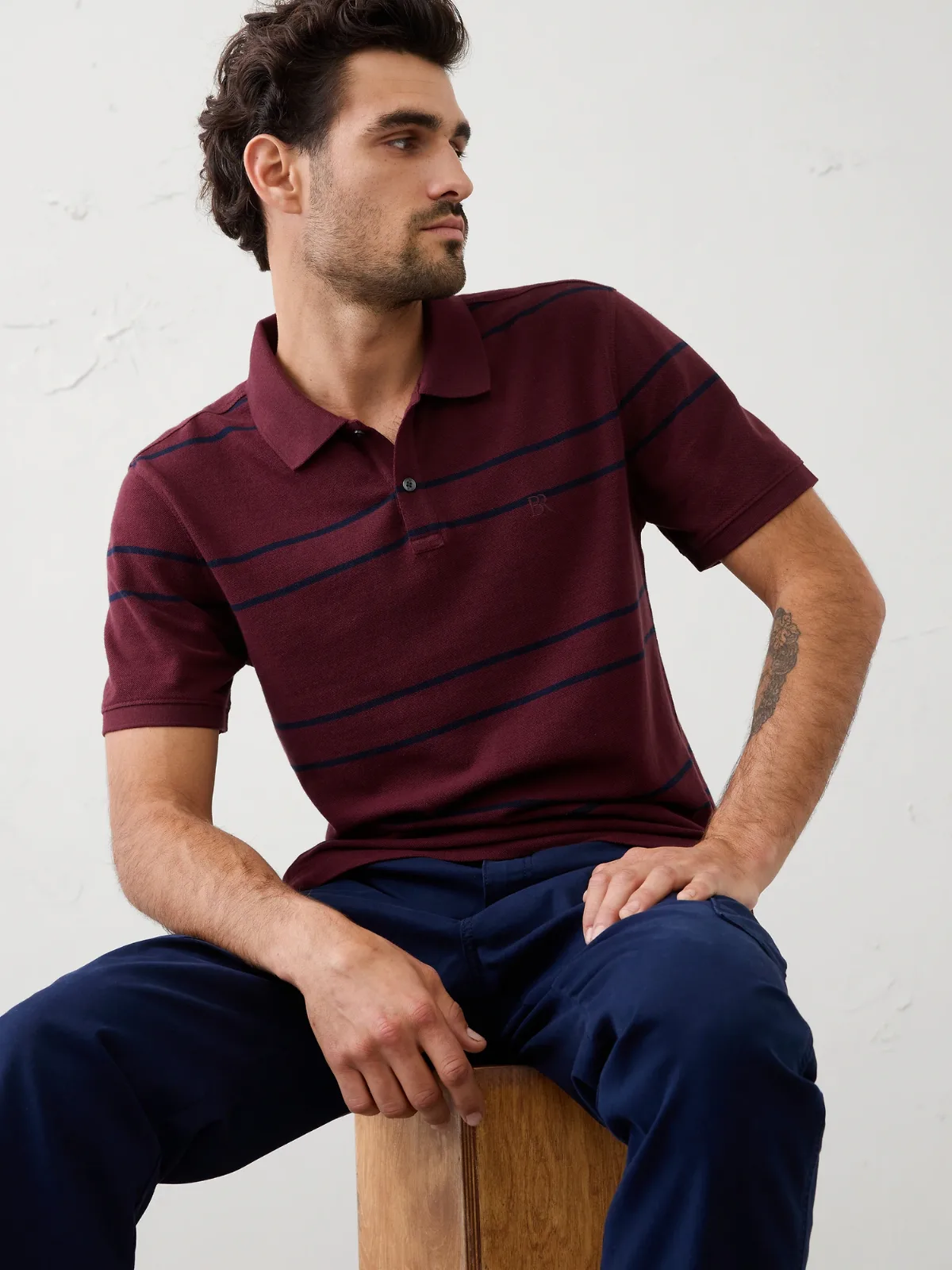 Standard-Fit Pique Polo by Banana Republic