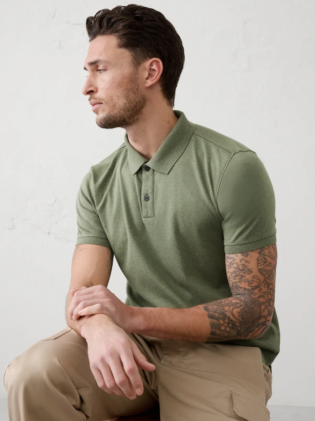 Slim Luxe Touch Polo by Banana Republic