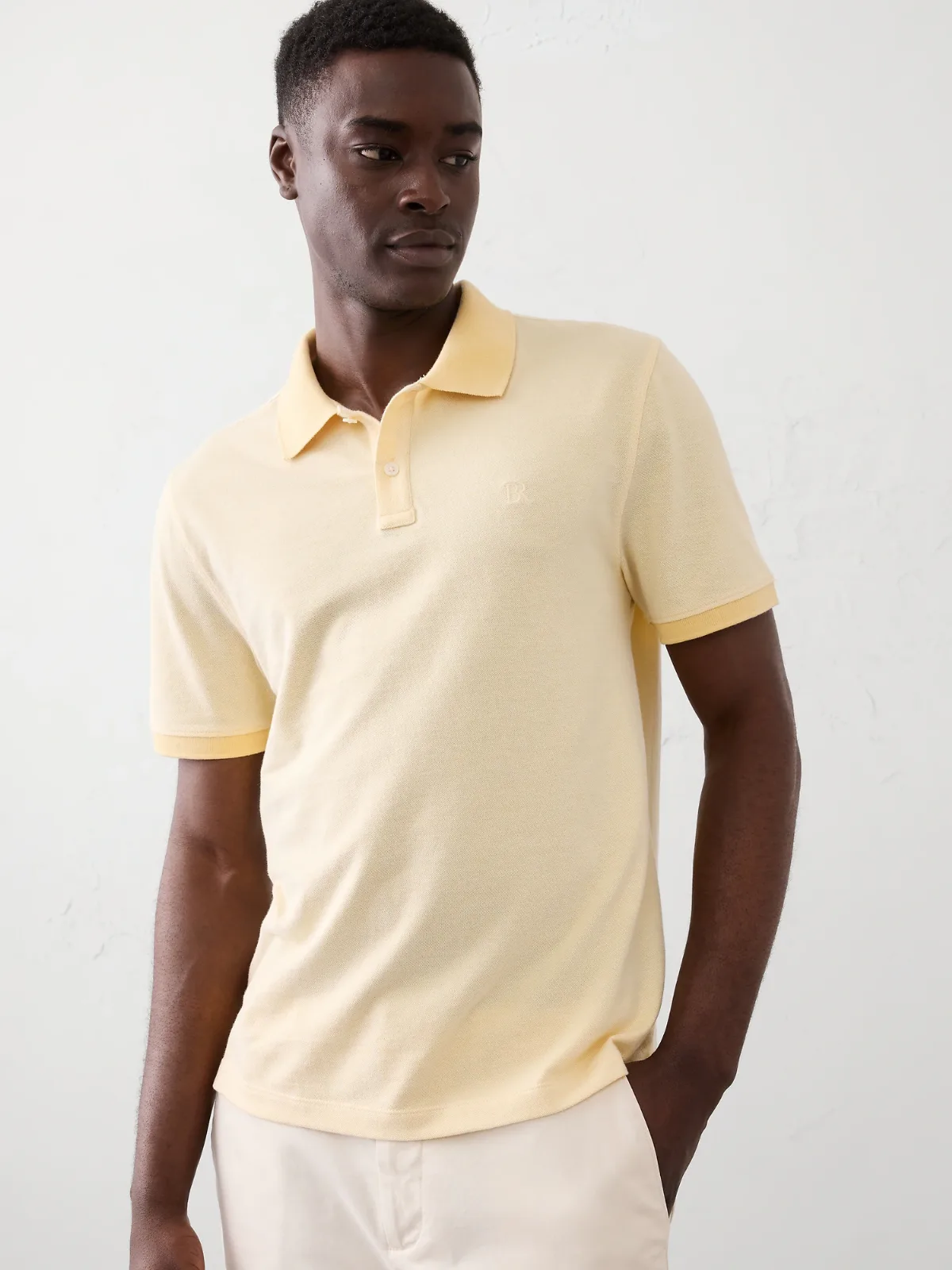 Slim-Fit Pique Polo by Banana Republic
