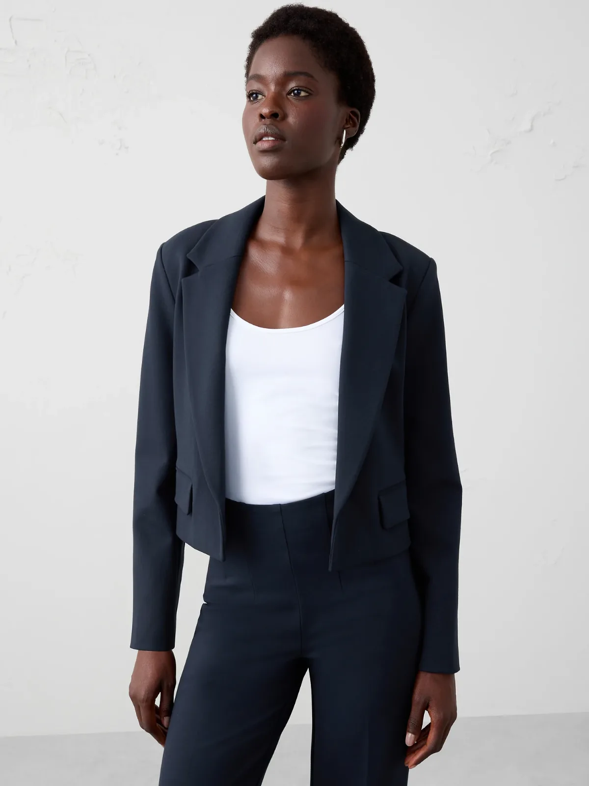 Ponte Short Blazer by Banana Republic