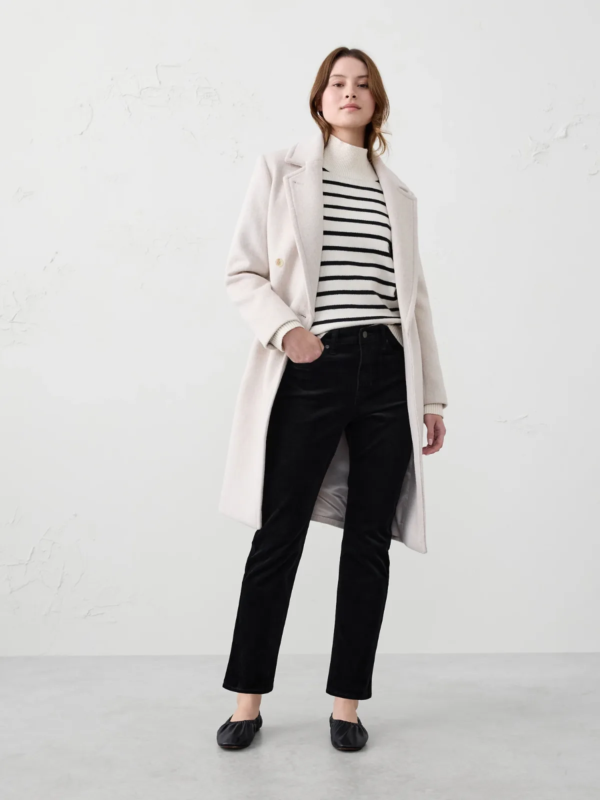 Slim High-Rise Corduroy Pant by Banana Republic