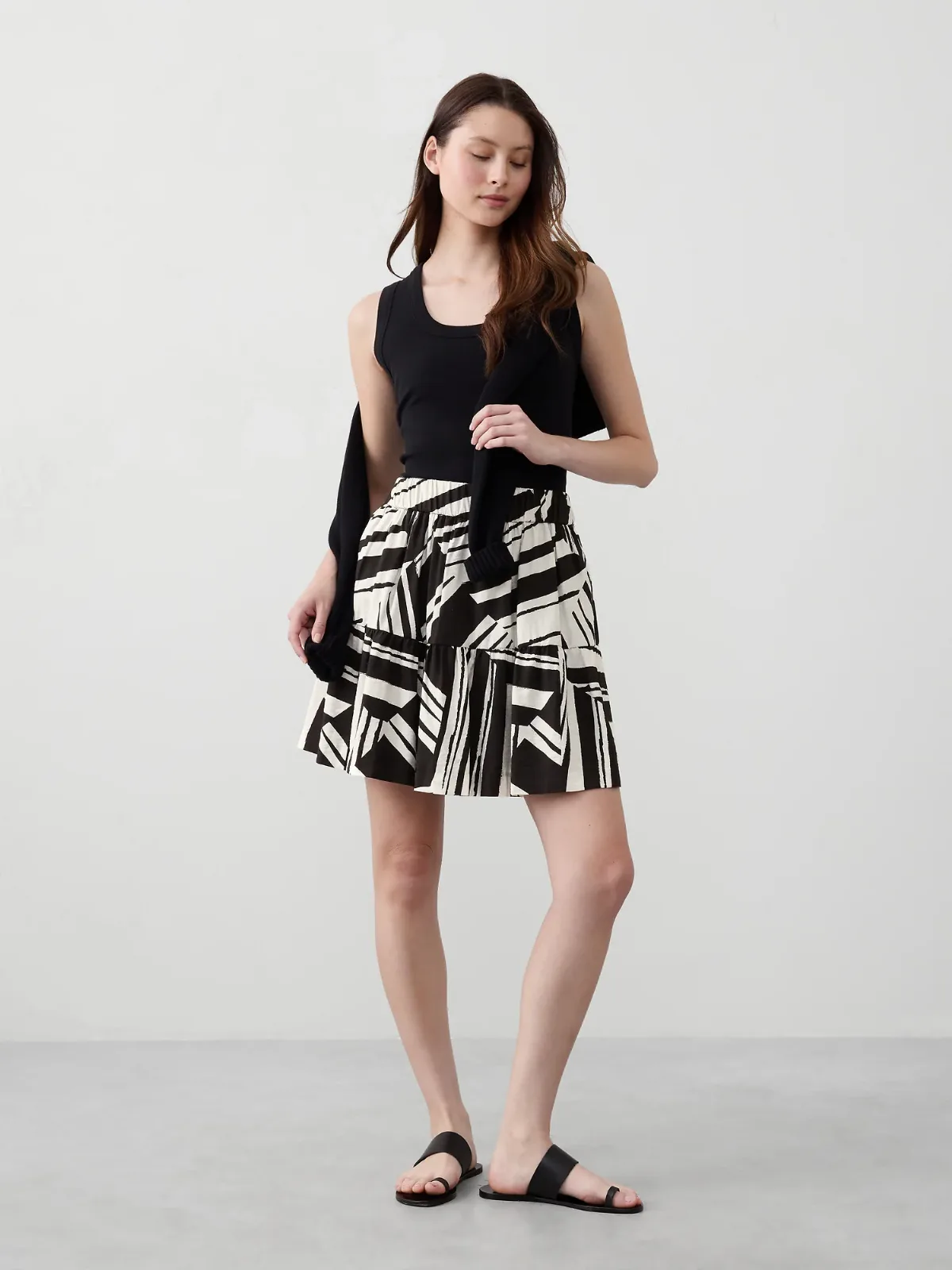 Tiered Mini Skirt by Banana Republic