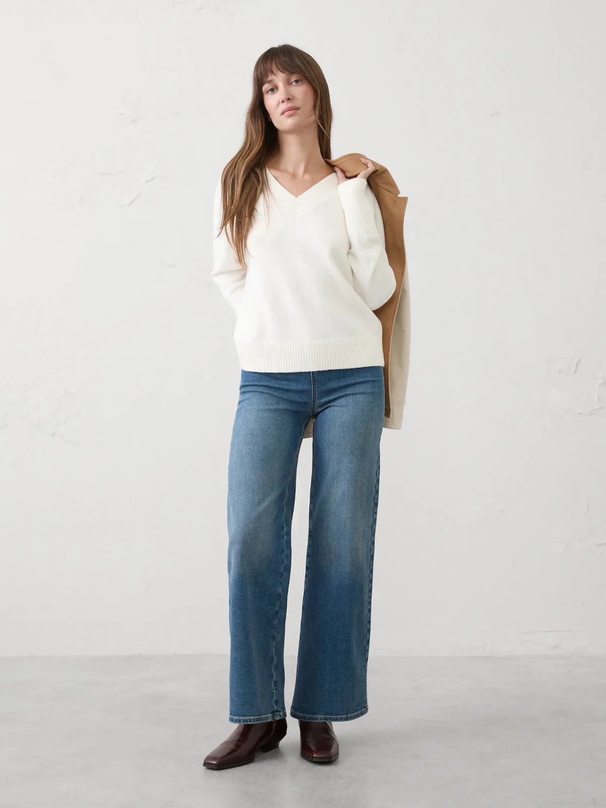 Wide-Leg High-Rise Pull-On Jean by Banana Republic