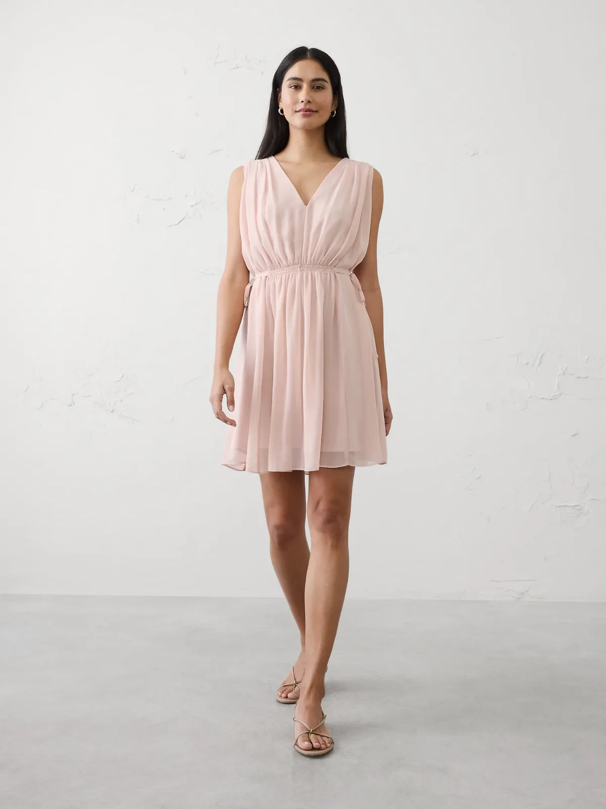 Side-Tie Mini Dress