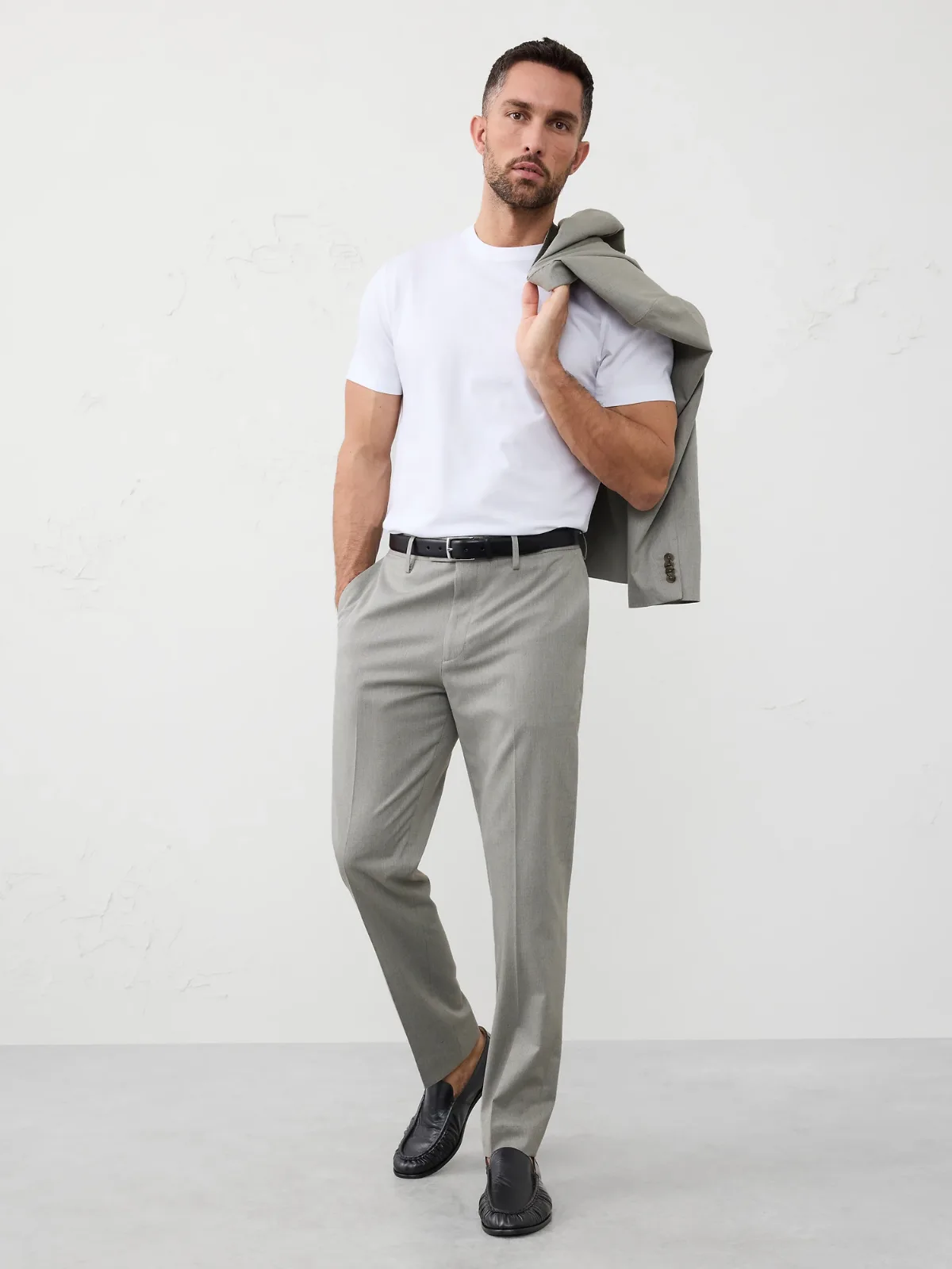 Sharkskin Suit Trouser by Banana Republic