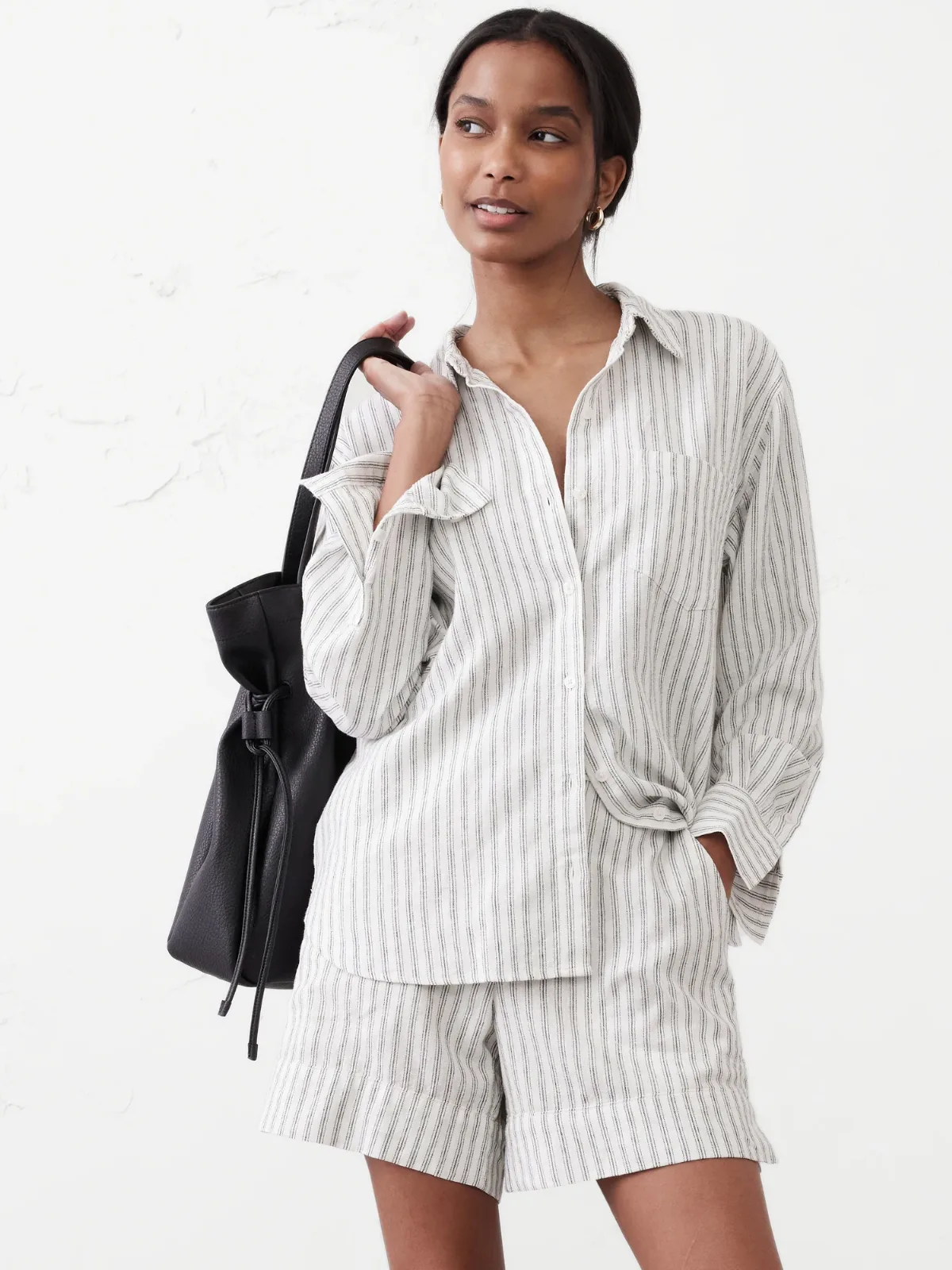 Classic Linen-Blend Shirt by Banana Republic