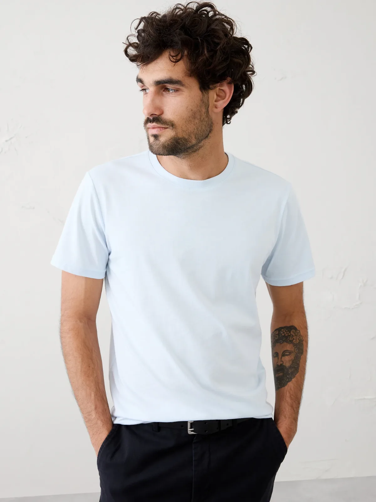 Standard-Fit Premium Wash Crew-Neck T-Shirt by Banana Republic