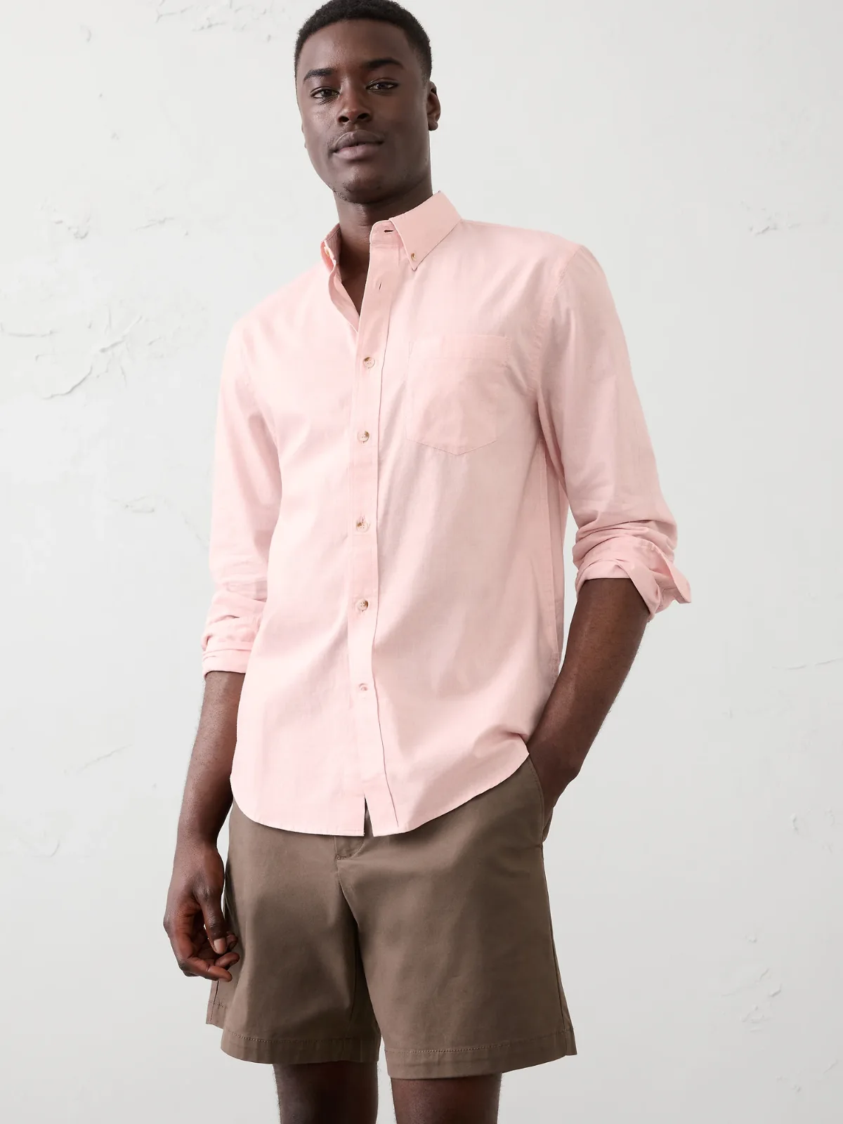Slim-Fit Softwash Cotton Shirt by Banana Republic