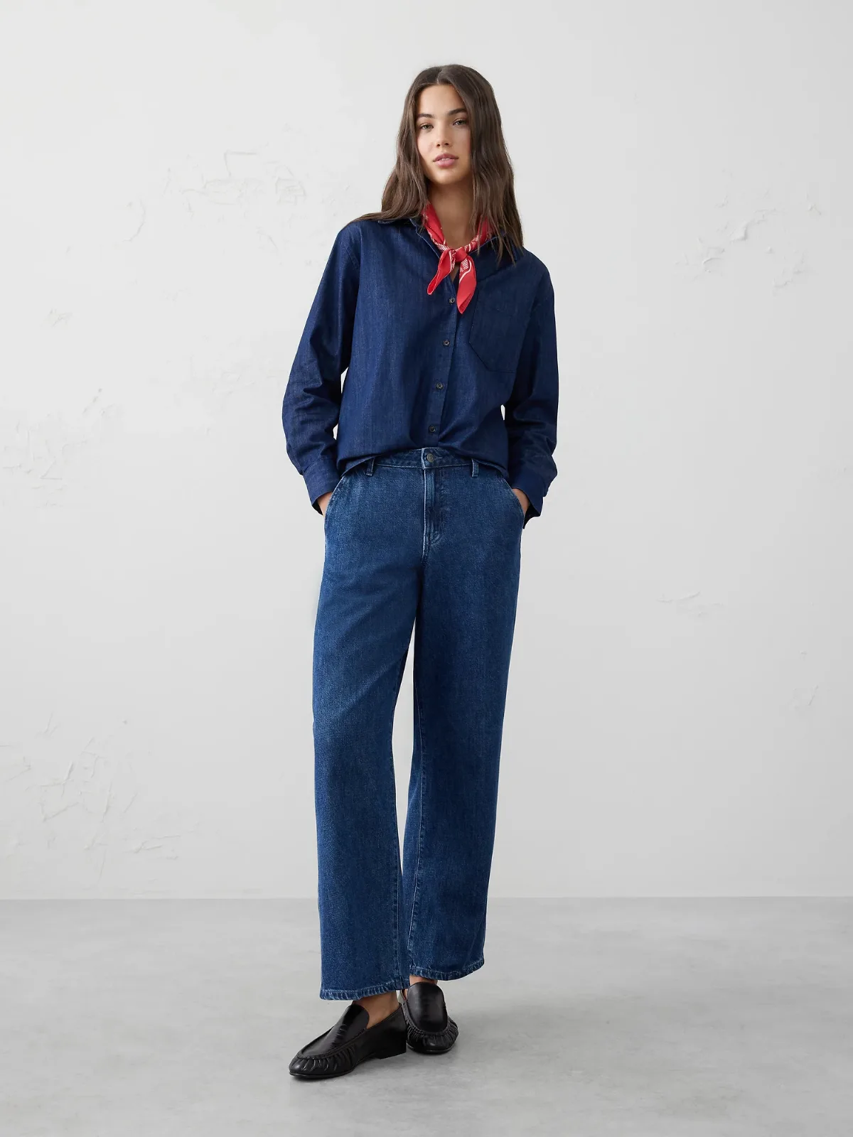 Straight High-Rise Luxe Trouser Jean by Banana Republic