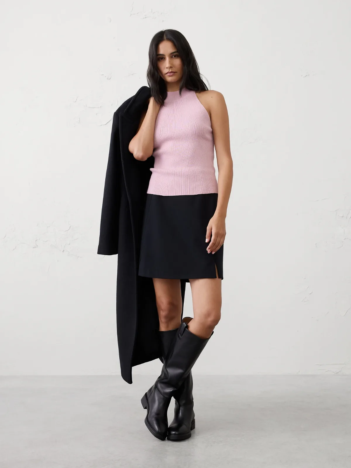 Lurex Halter Sweater Tank by Banana Republic