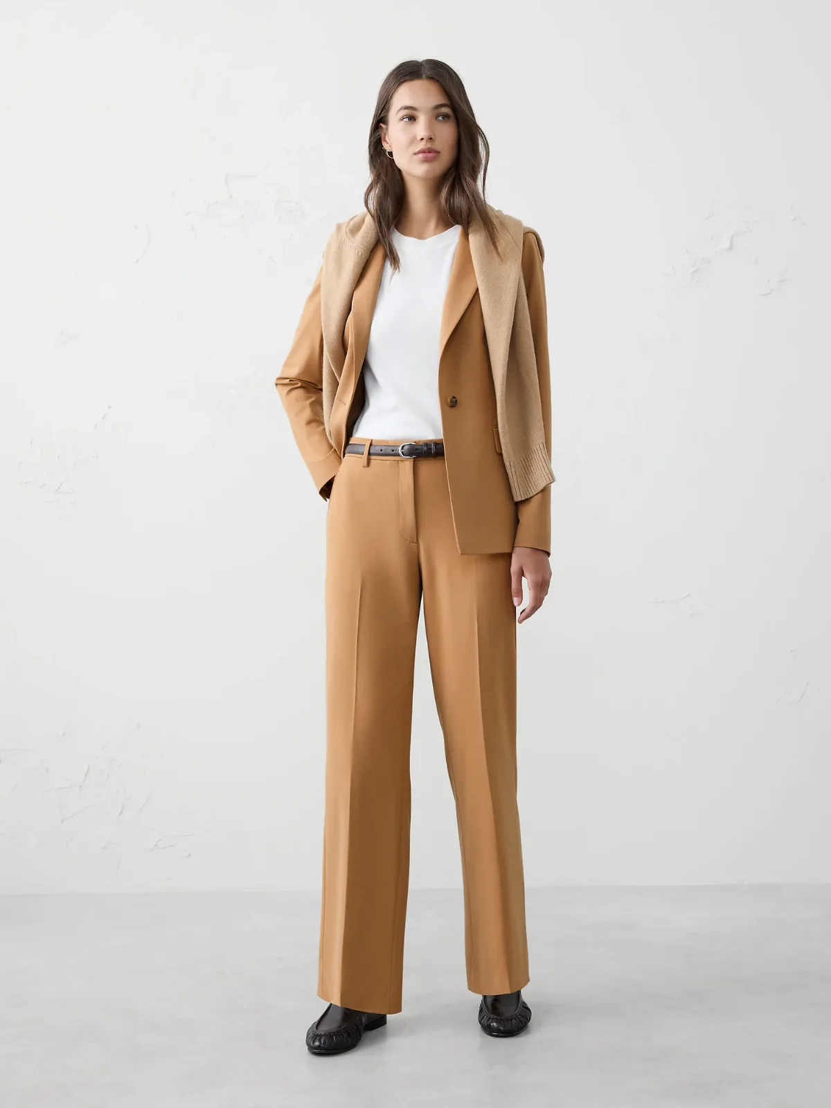 Straight High-Rise Sculpted Easy Trouser by Banana Republic