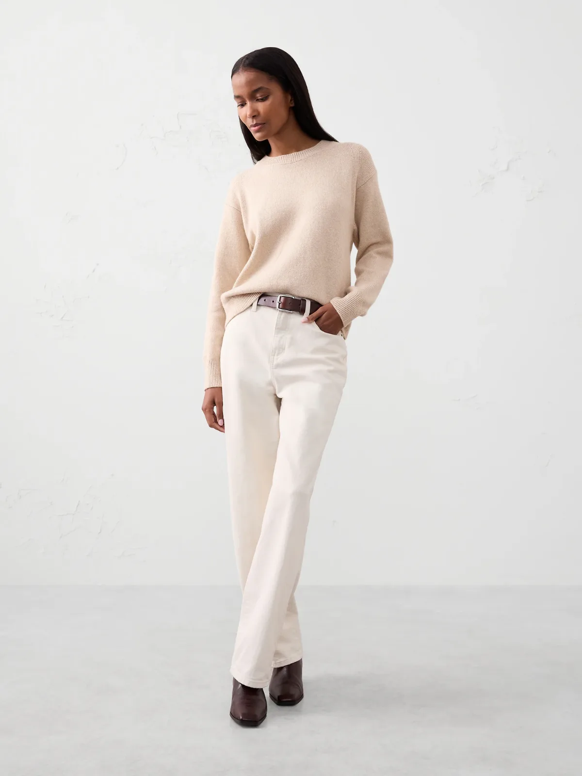 Coveted Crew-Neck Sweater by Banana Republic