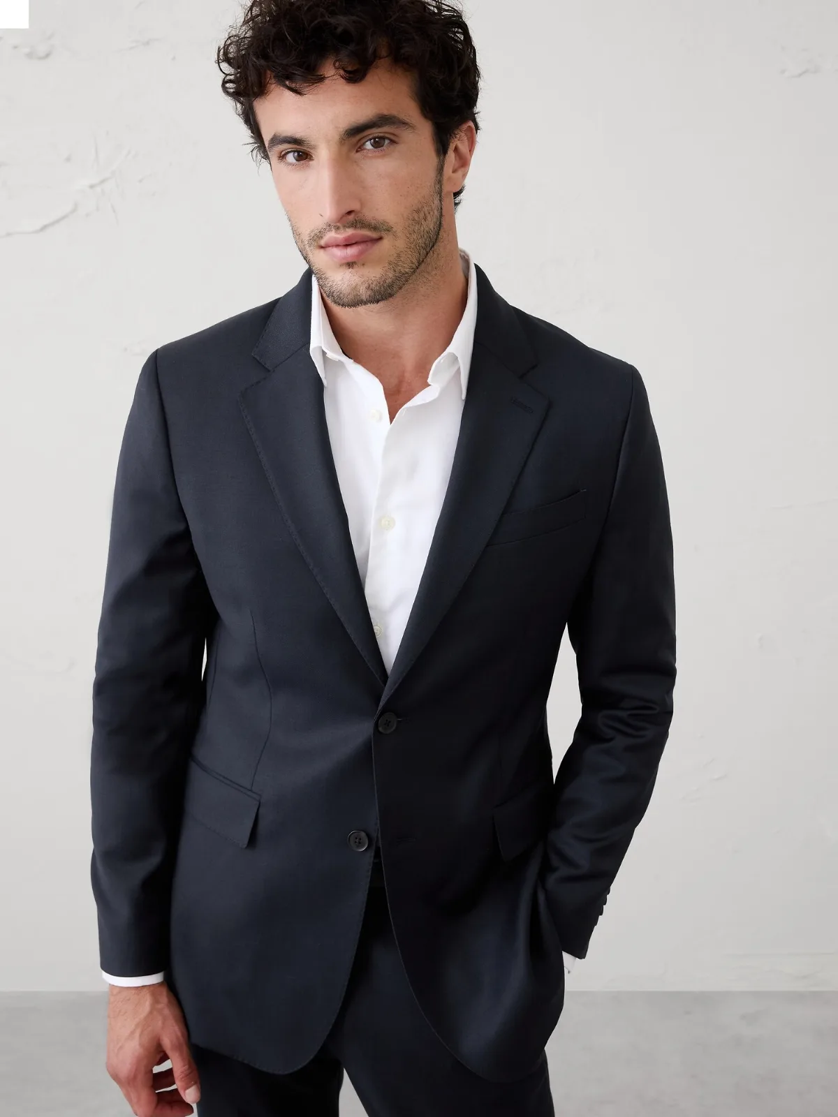 Luxe Wool-Blend Suit Jacket by Banana Republic