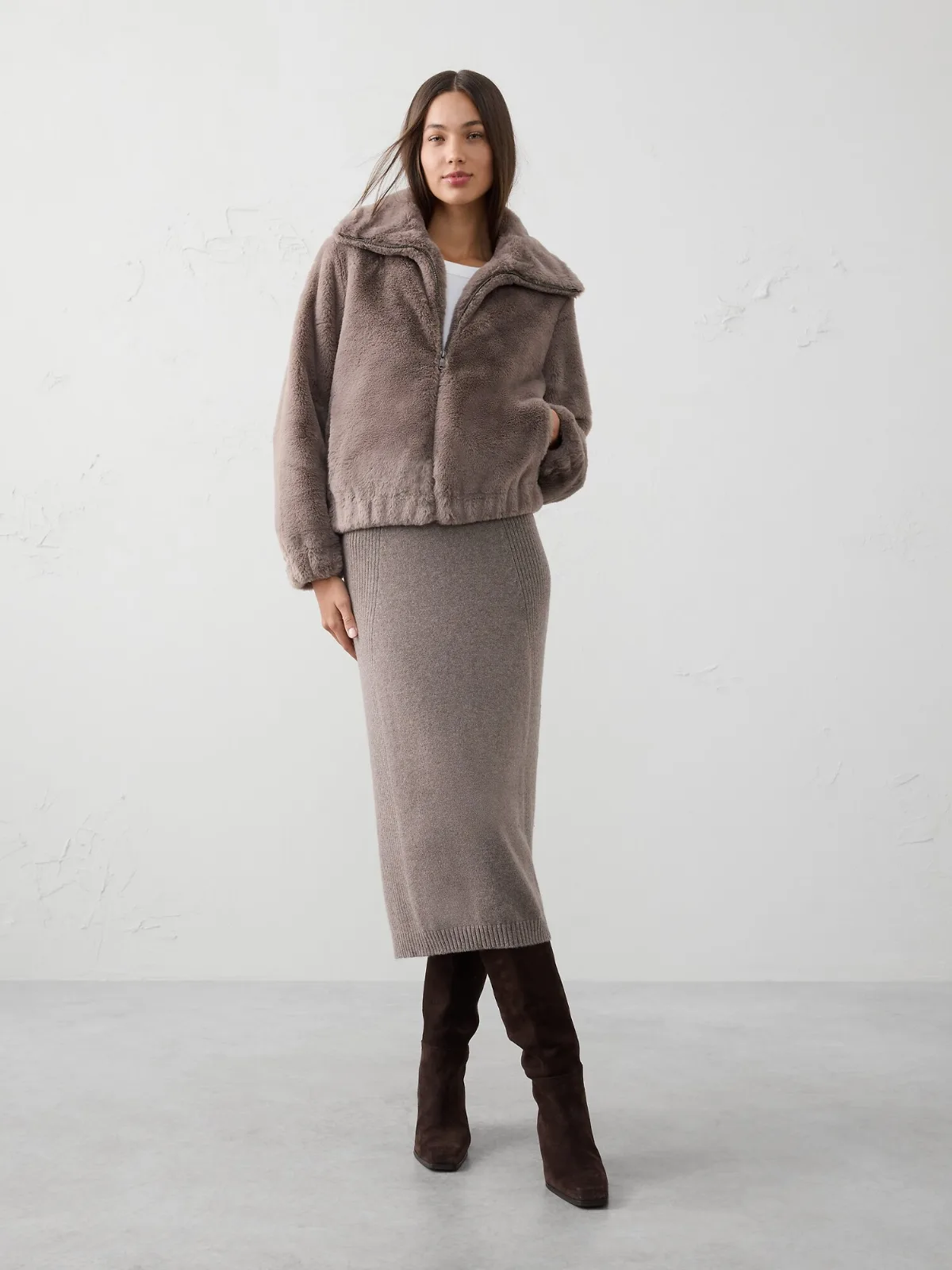 Ribbed Midi Sweater Skirt by Banana Republic