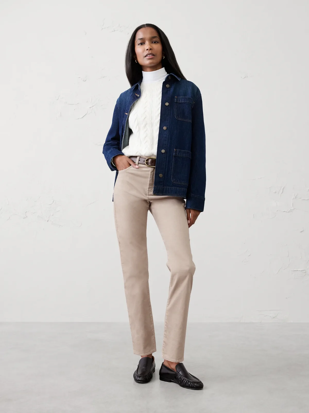 Slim High-Rise Velvet Pants by Banana Republic