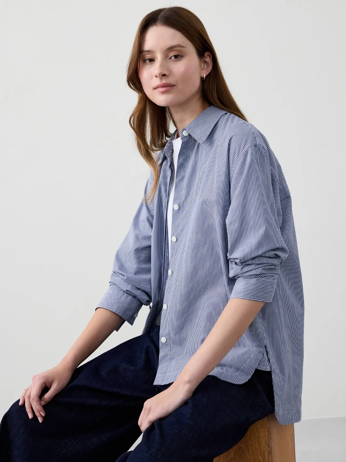 Oversized Cotton Shirt by Banana Republic