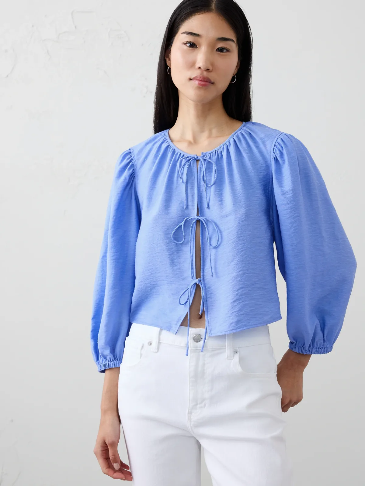 Open Tie-Front Top by Banana Republic