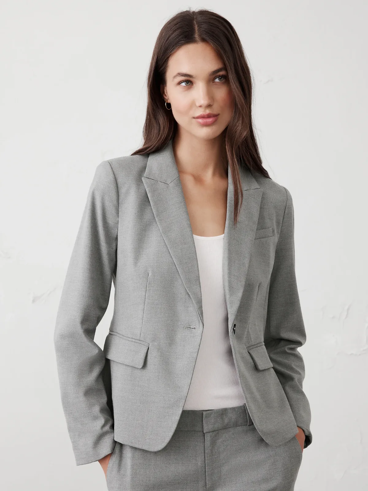 Stretch Twill Classic Blazer by Banana Republic