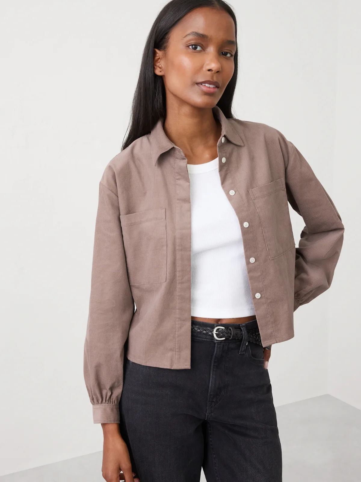 Corduroy Double Pocket Shirt by Banana Republic