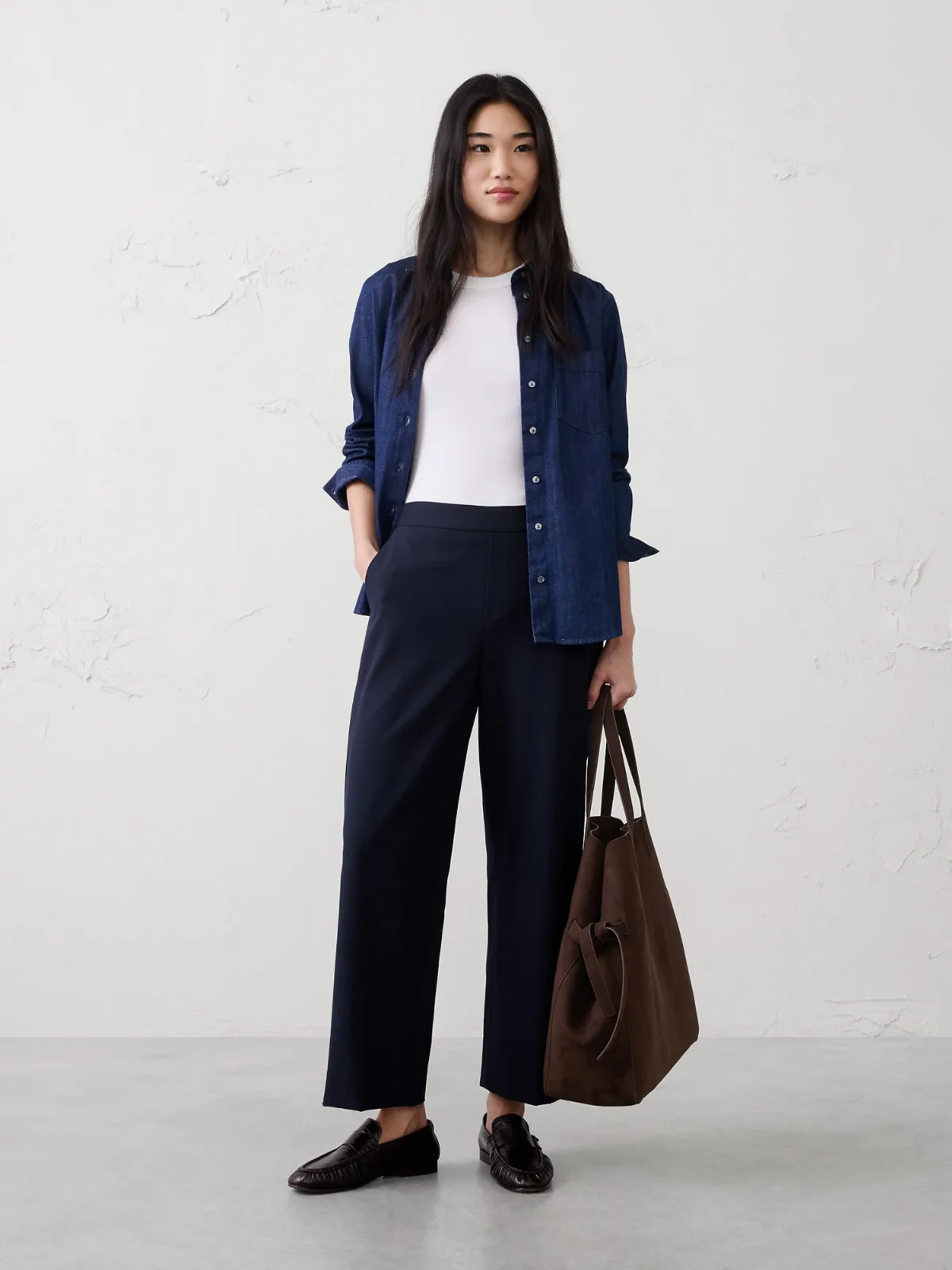 Hayden Straight High-Rise Ankle Pant by Banana Republic