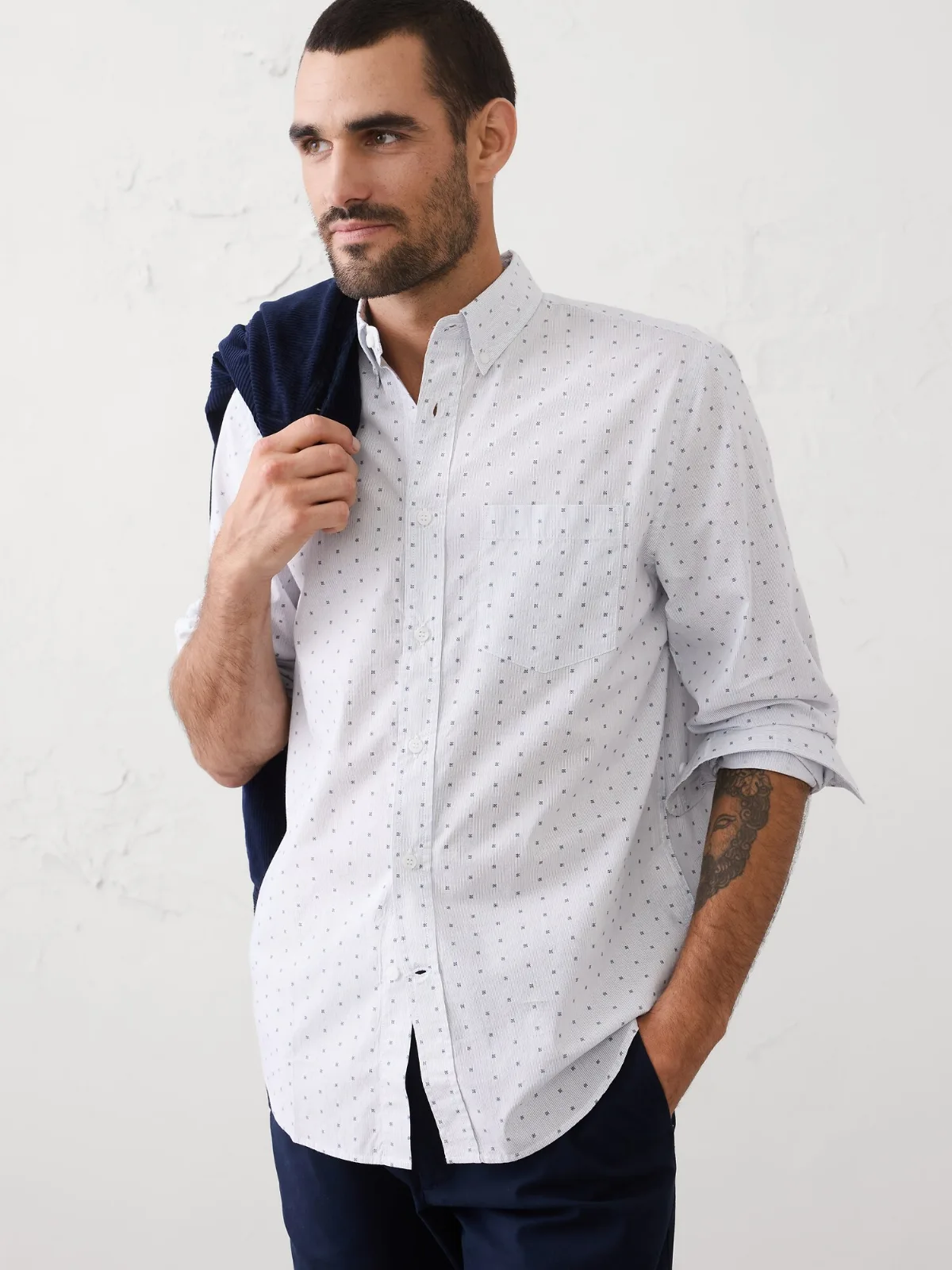 Slim-Fit Softwash Cotton Shirt by Banana Republic